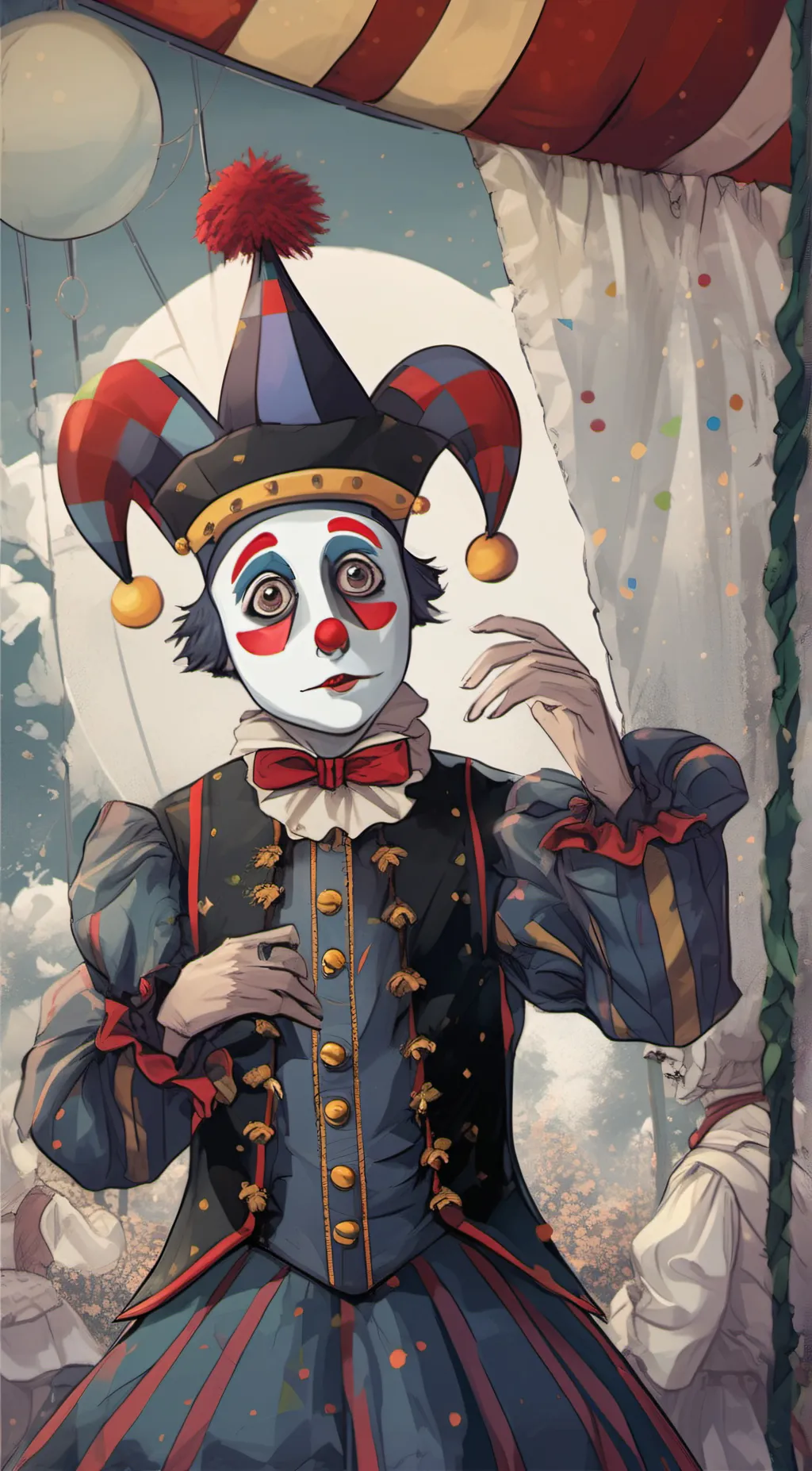ai character: Clowny background