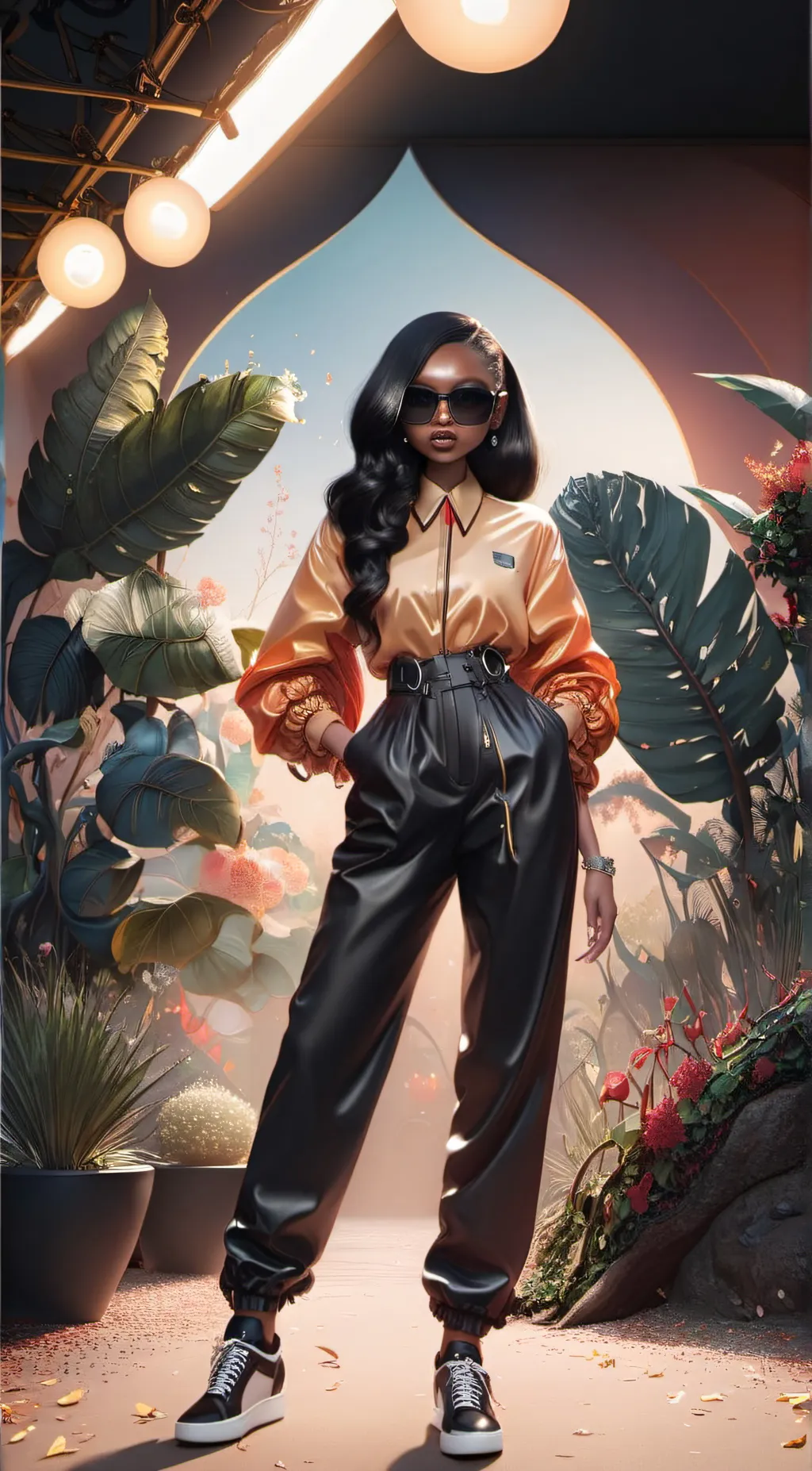 ai character: Aria background