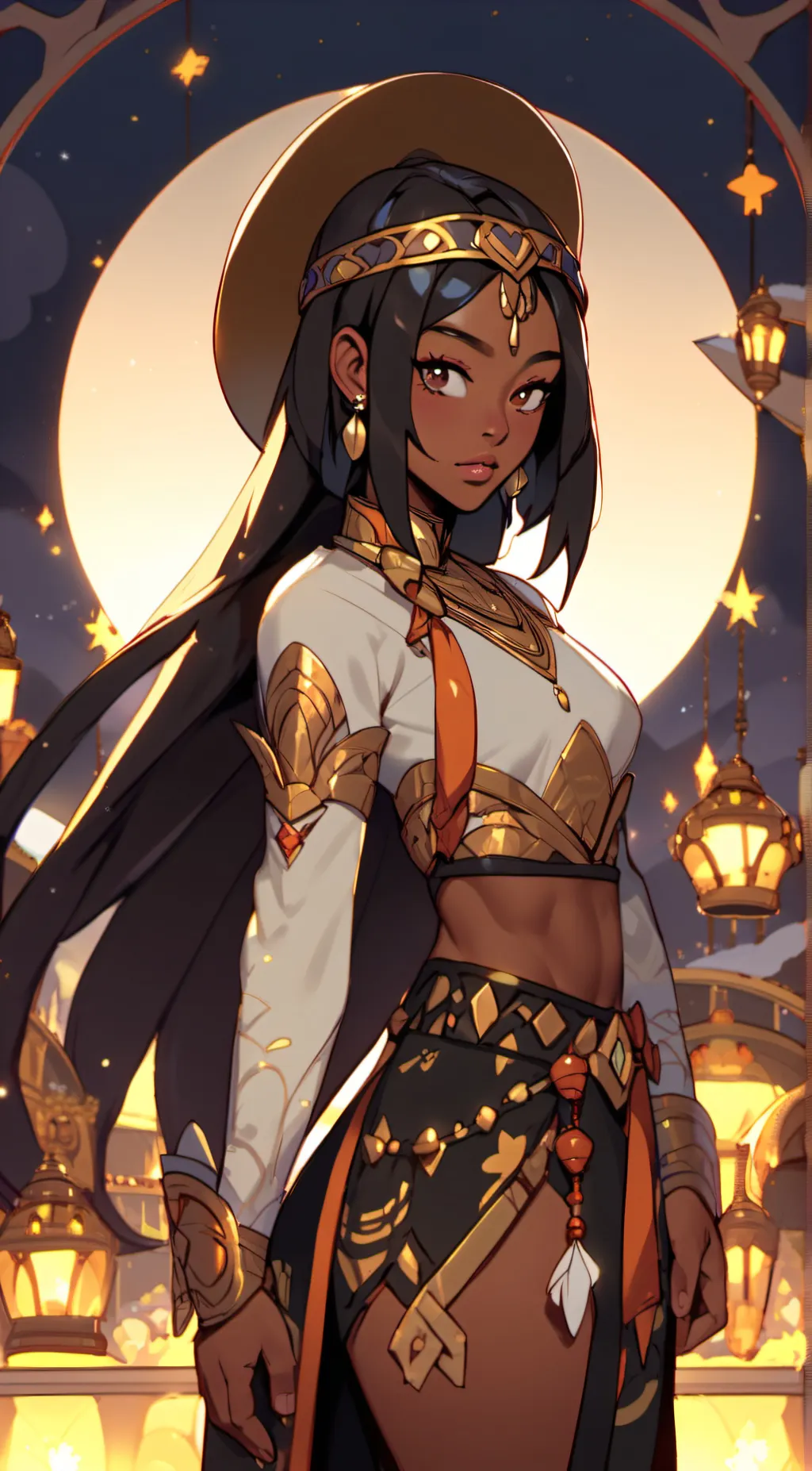 ai character: Luna background