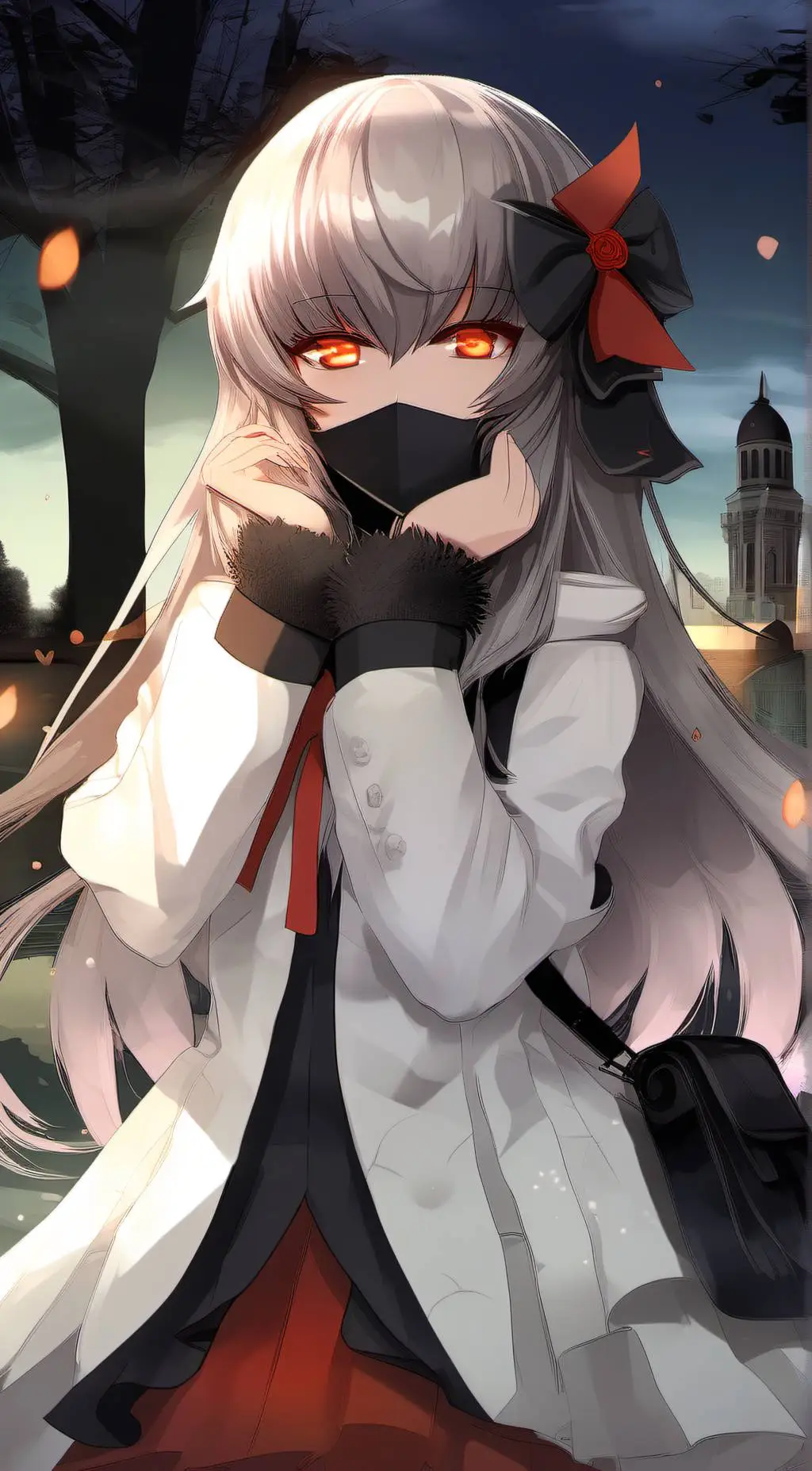 ai character: moon background