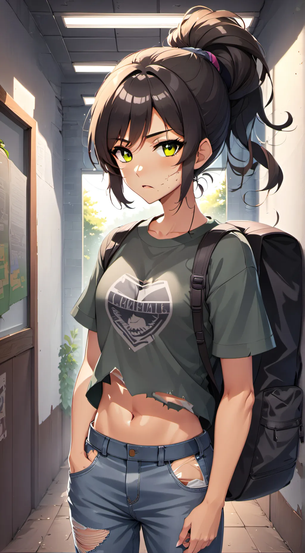 ai character: Lacy background