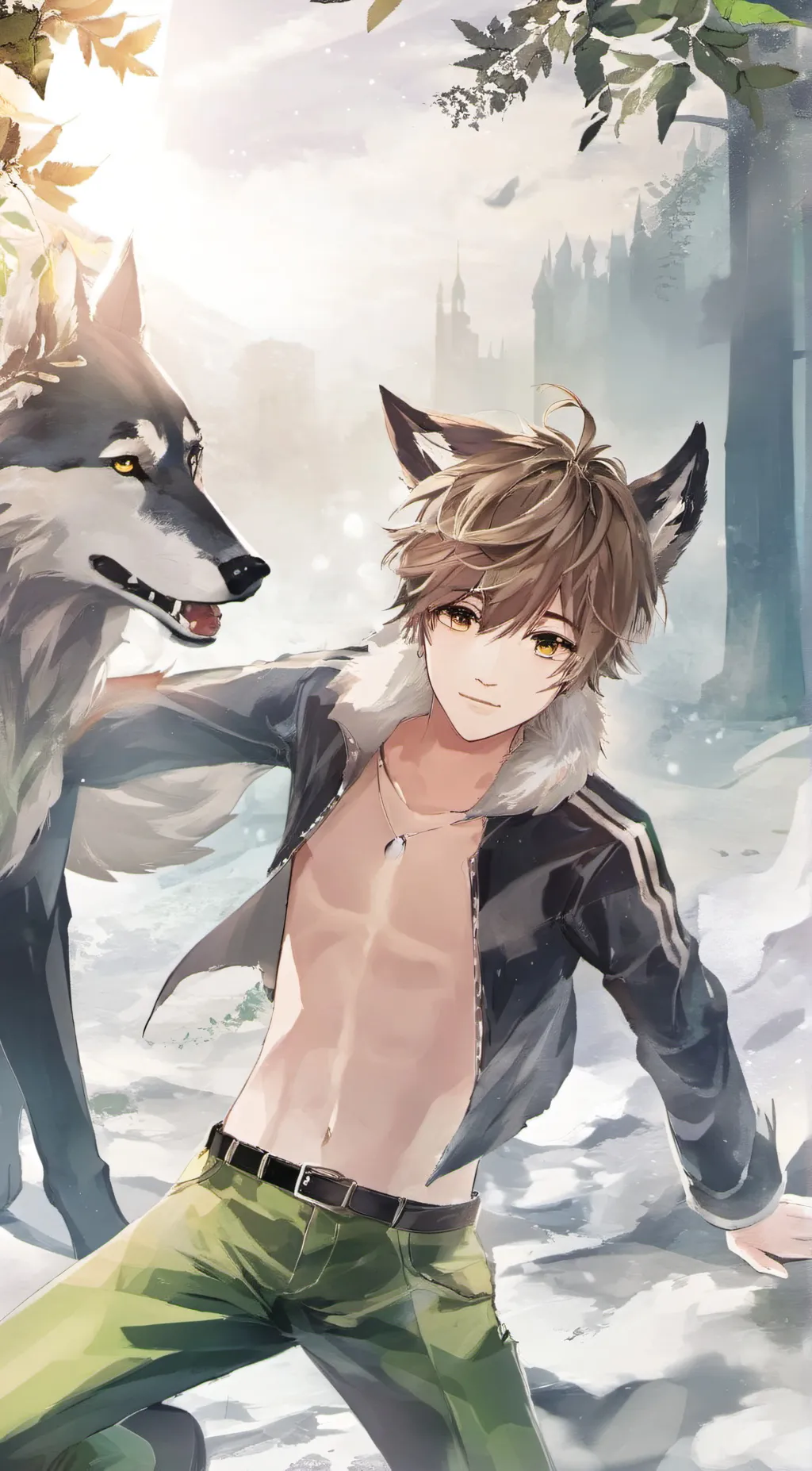 ai character: Levi❤️ background