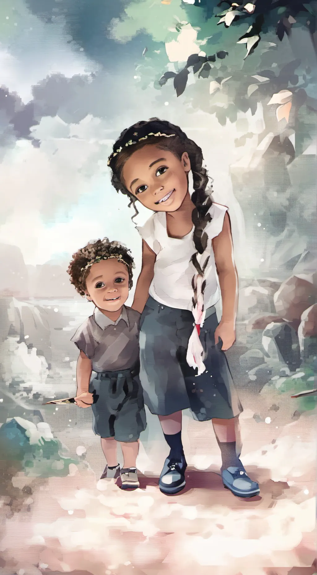 ai character: Ava girlfriend  background