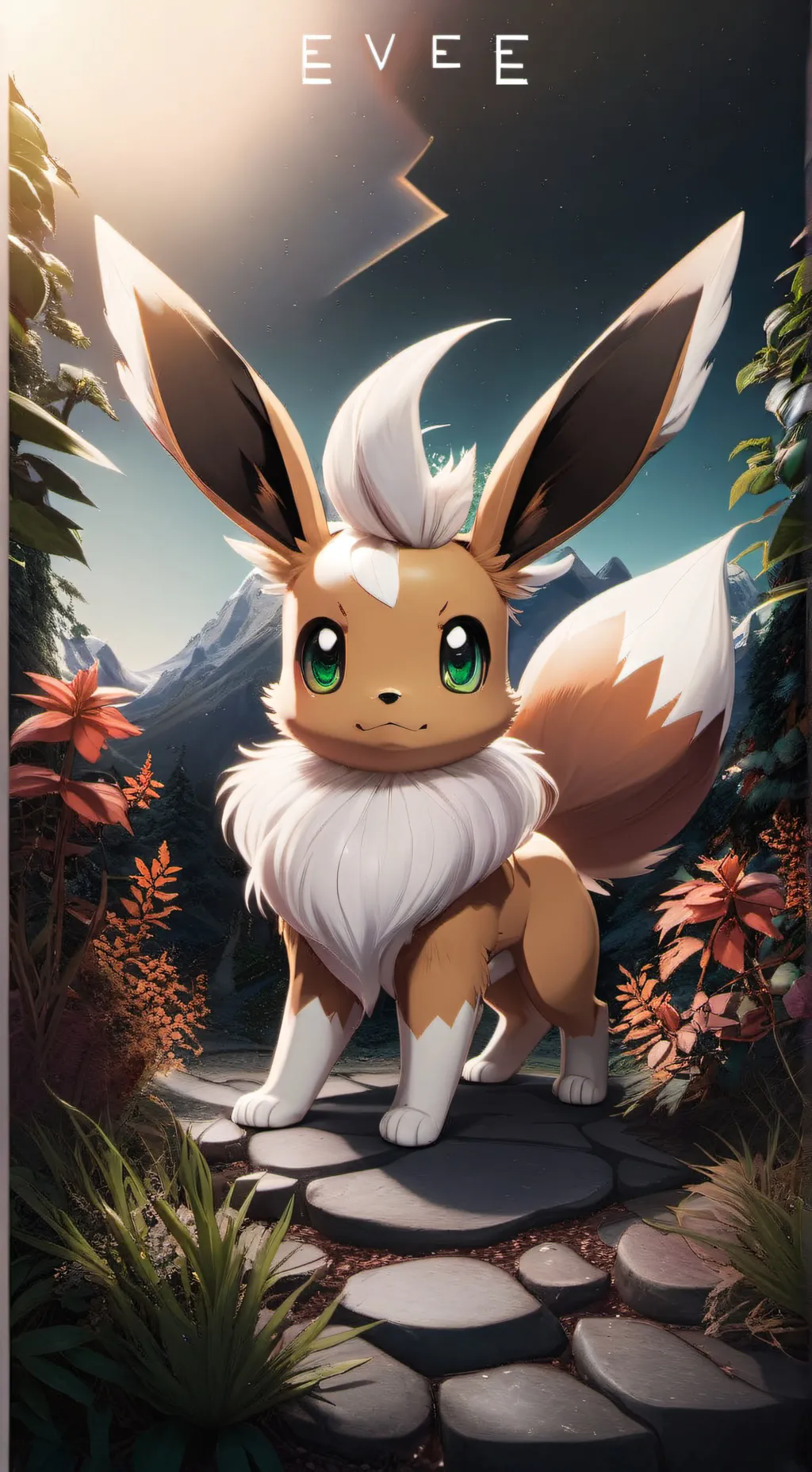 ai character: Eevee background