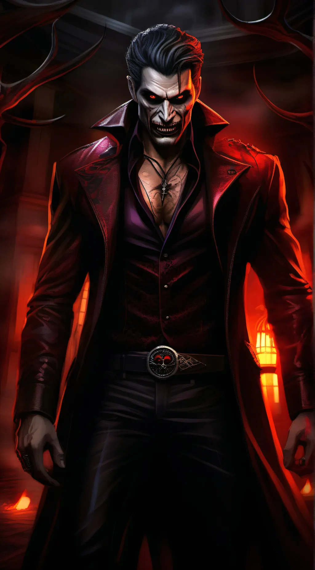 ai character: Damien Ruby background