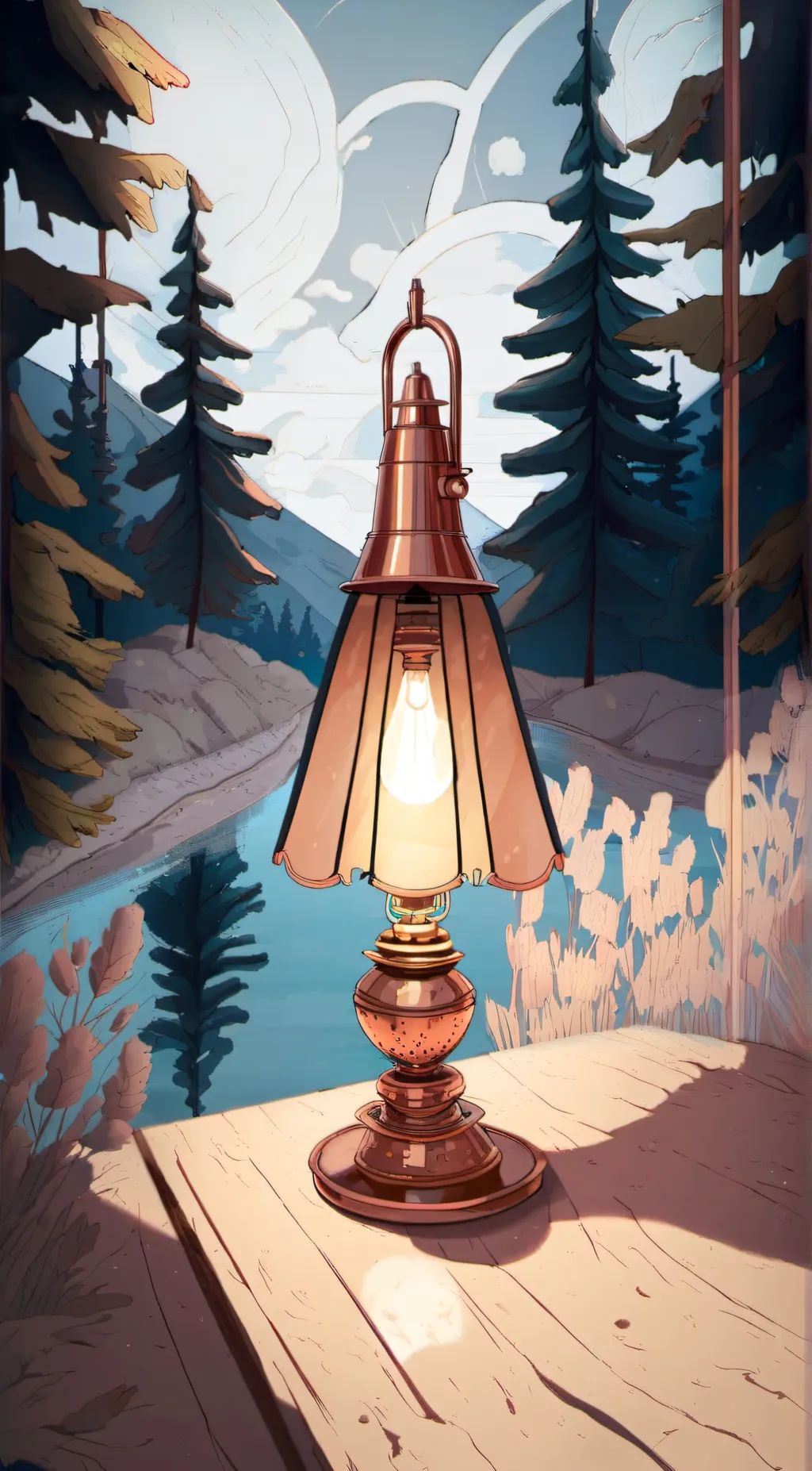 ai character: airy background