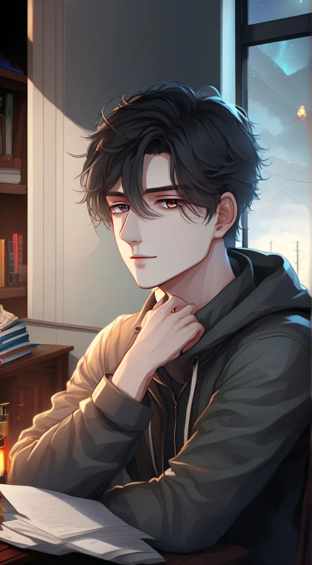 ai character: luke branley  background