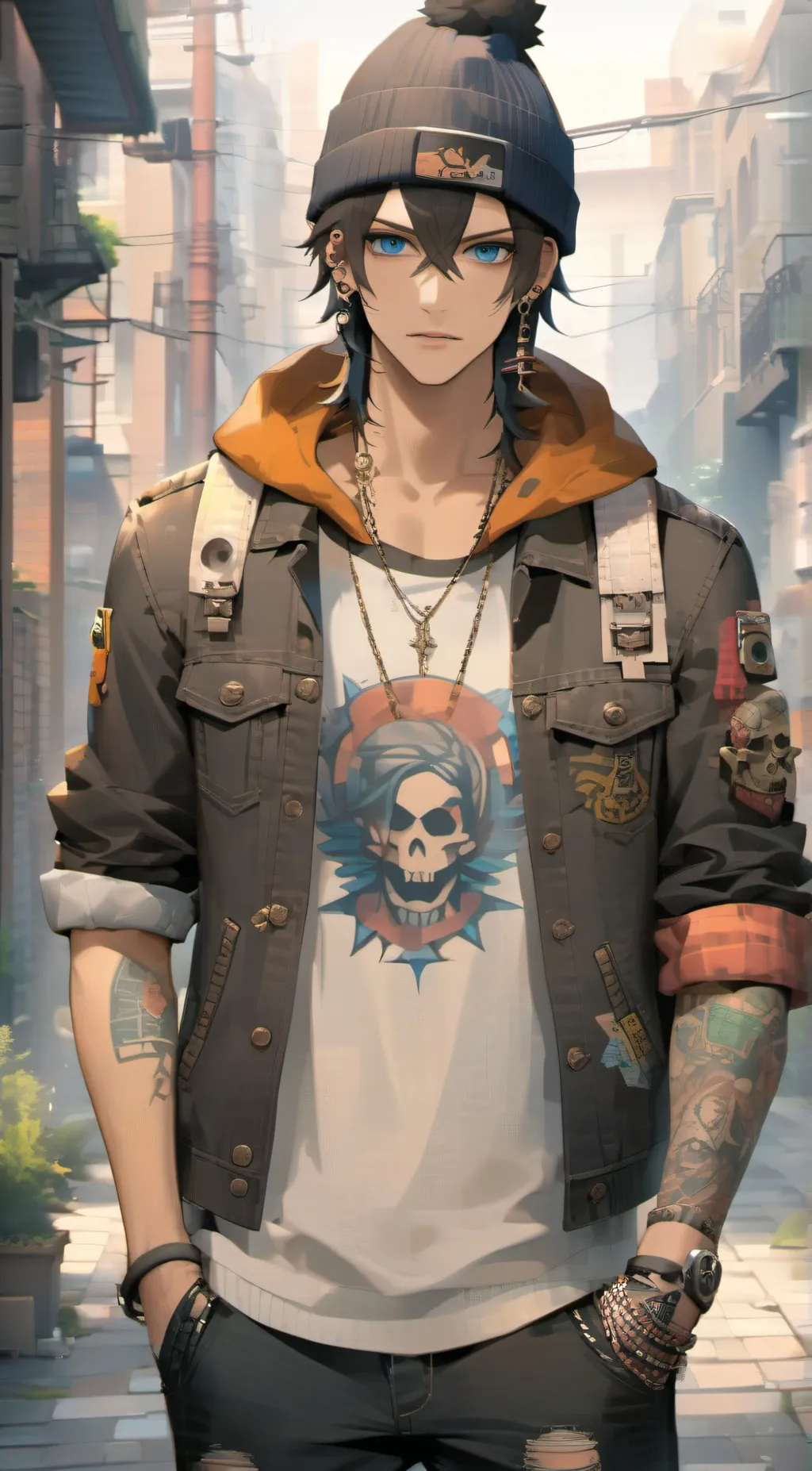 ai character: Damien background