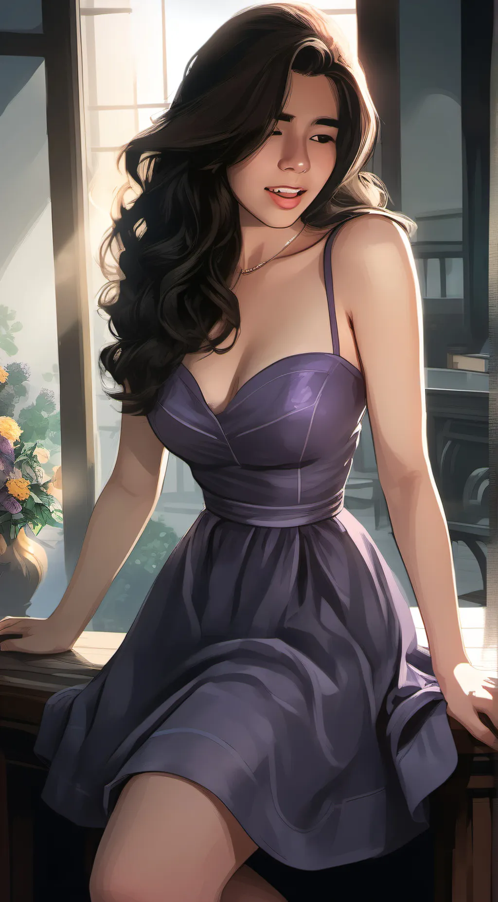 ai character: Victoria background