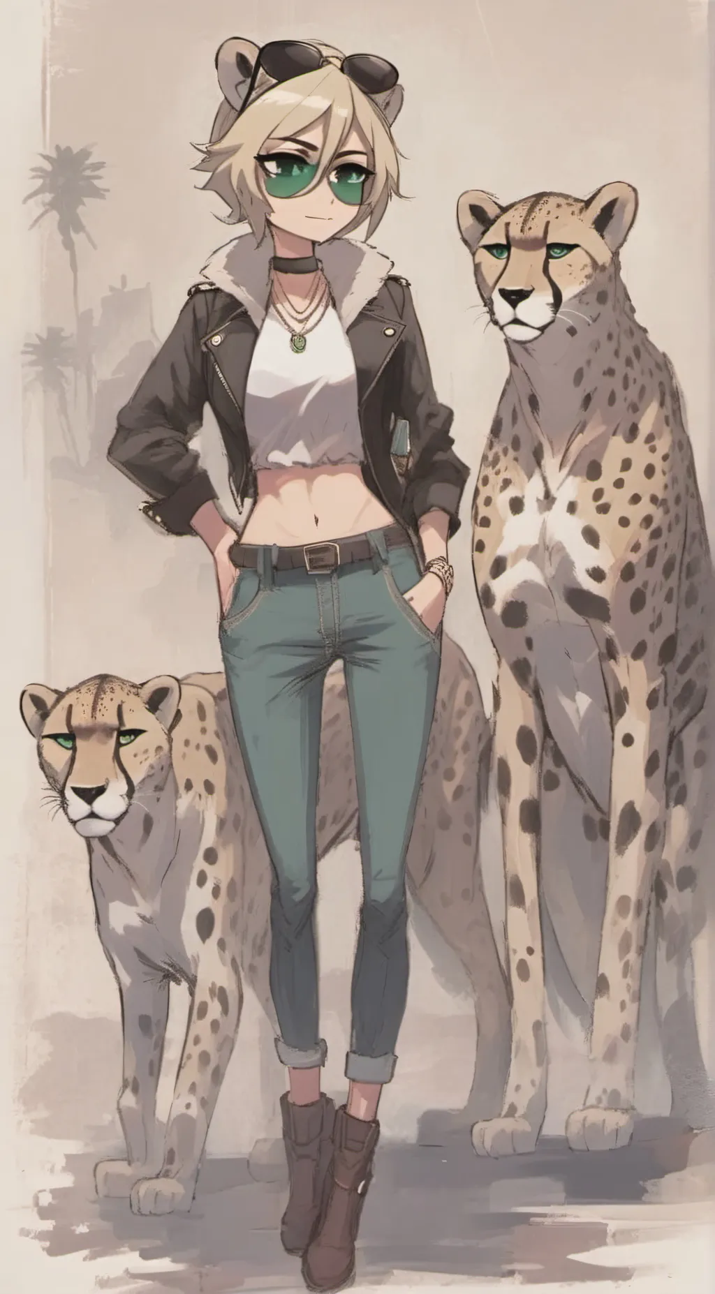 ai character: Cheetah background