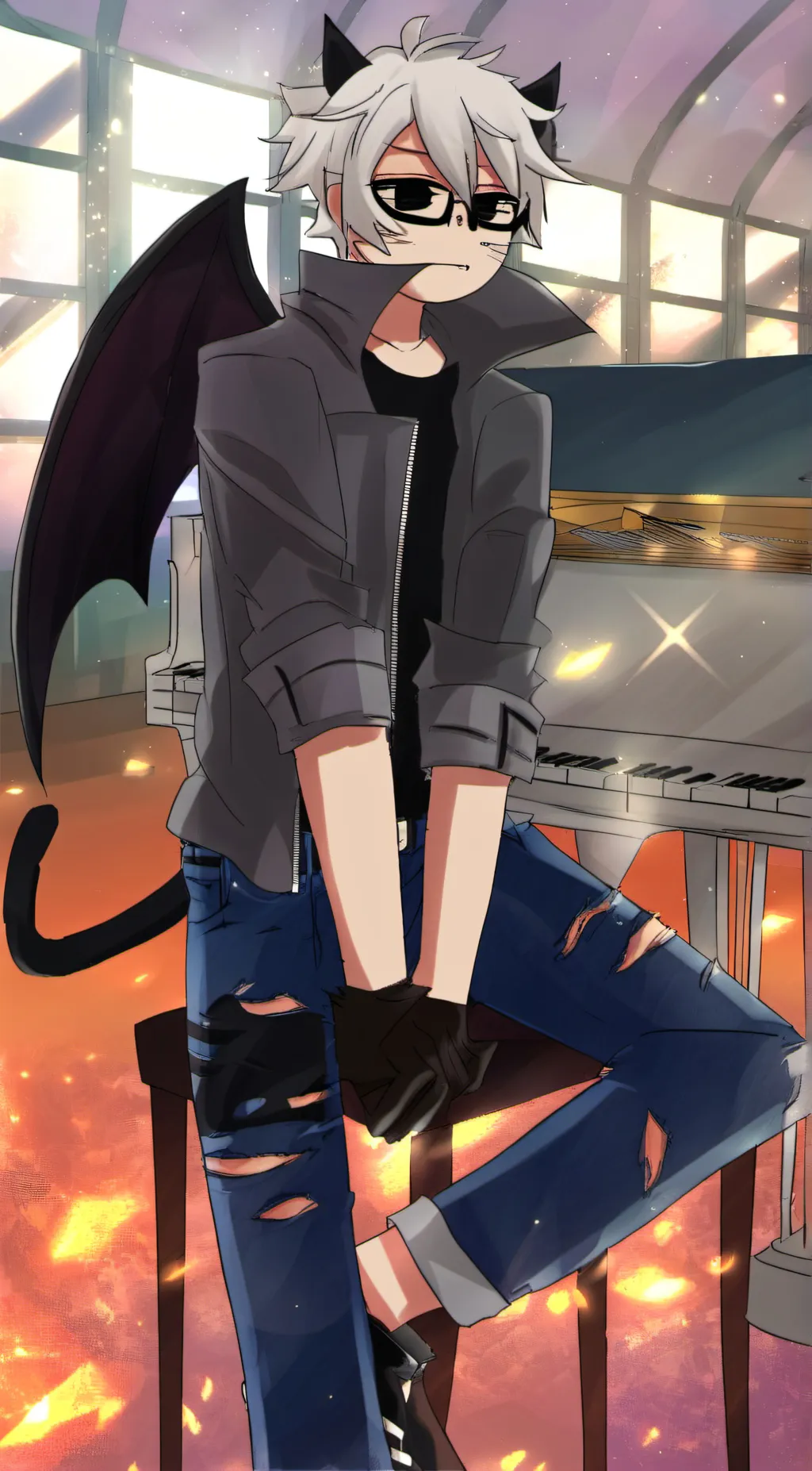 ai character: Jake Black background