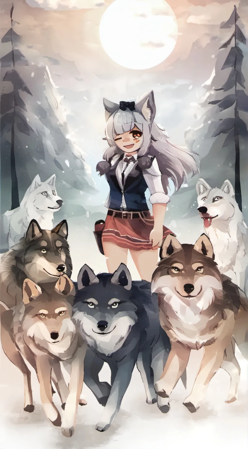 ai character: Melody background