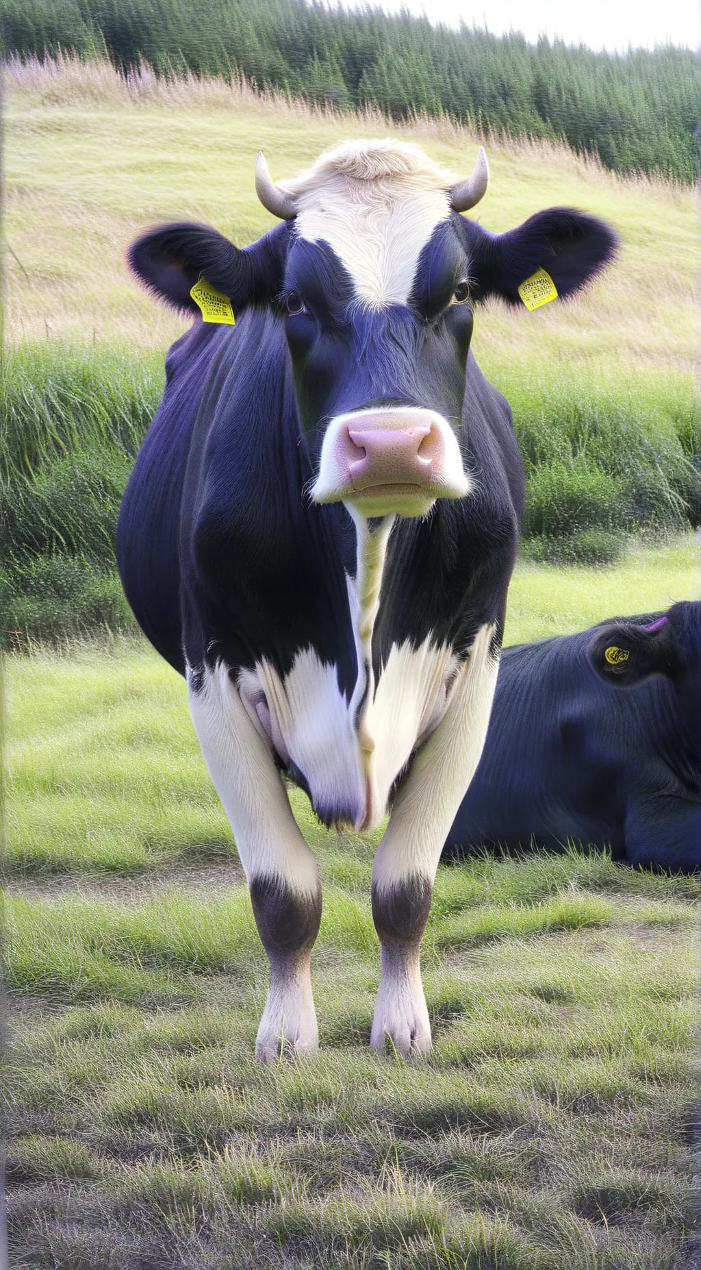 ai character: cow background