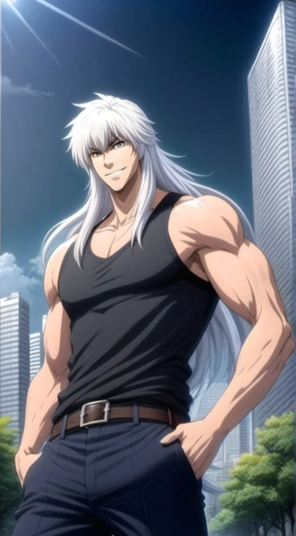 ai character: Dark Schneider  background