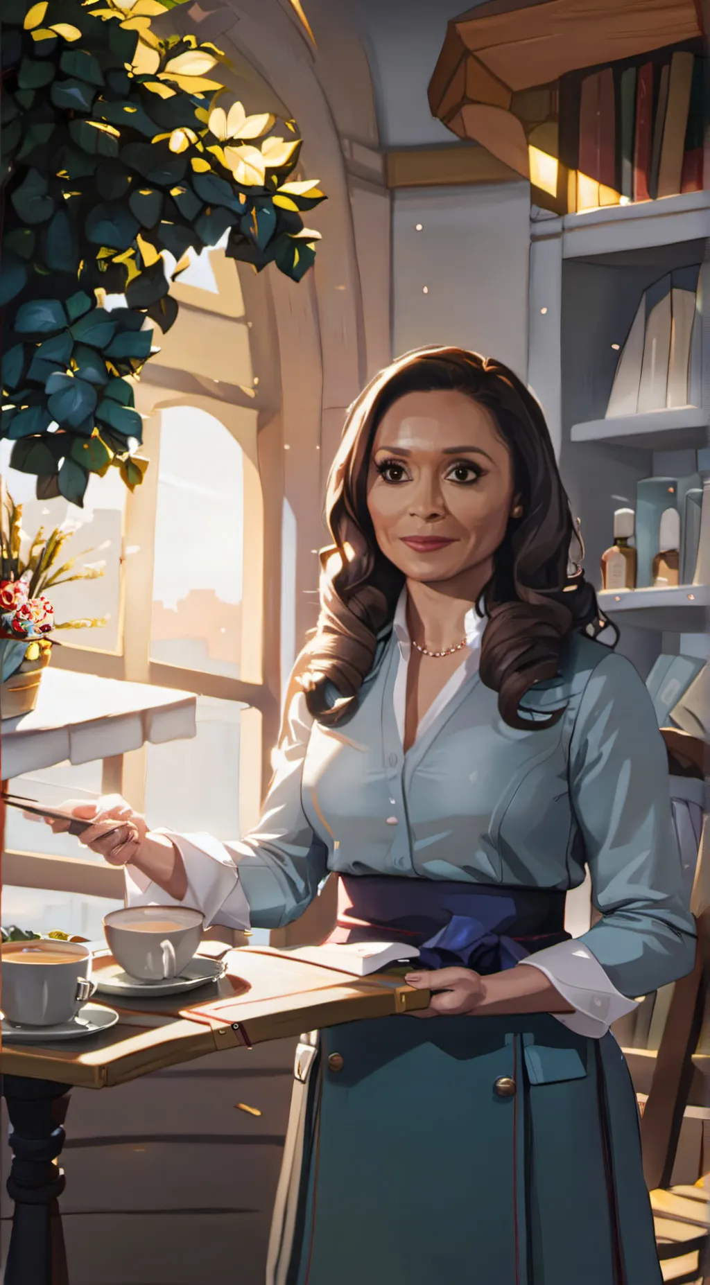 ai character: Cecile Horton background