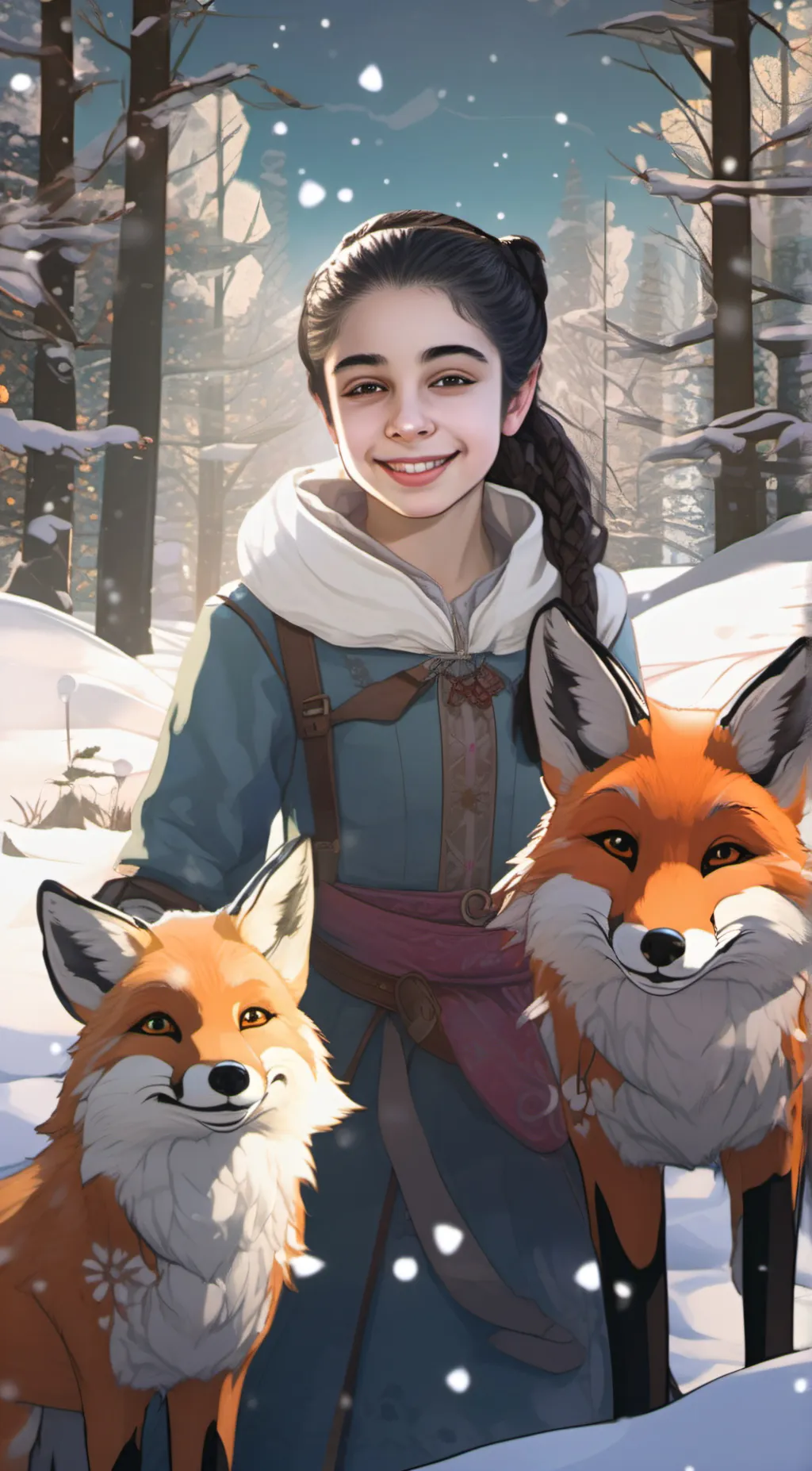 ai character: Aria Glass background