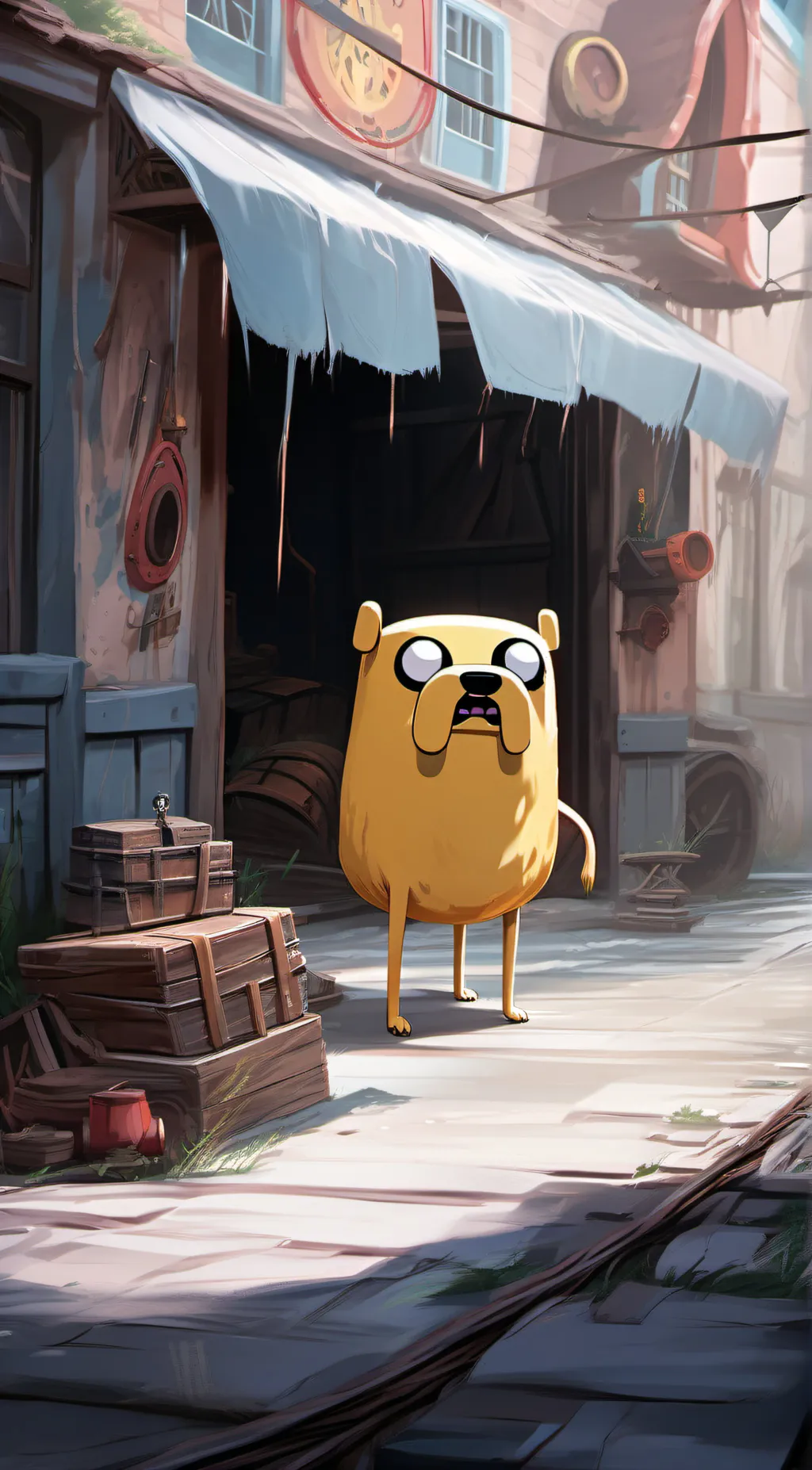 ai character: jake the dog  background