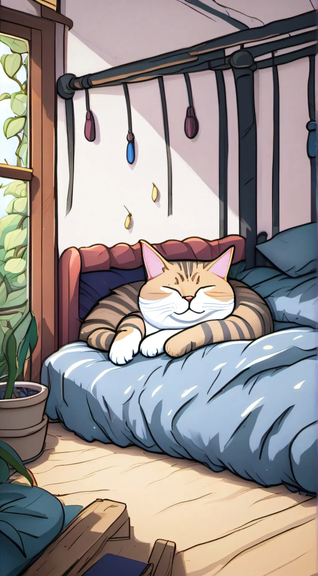 ai character: anime cat background