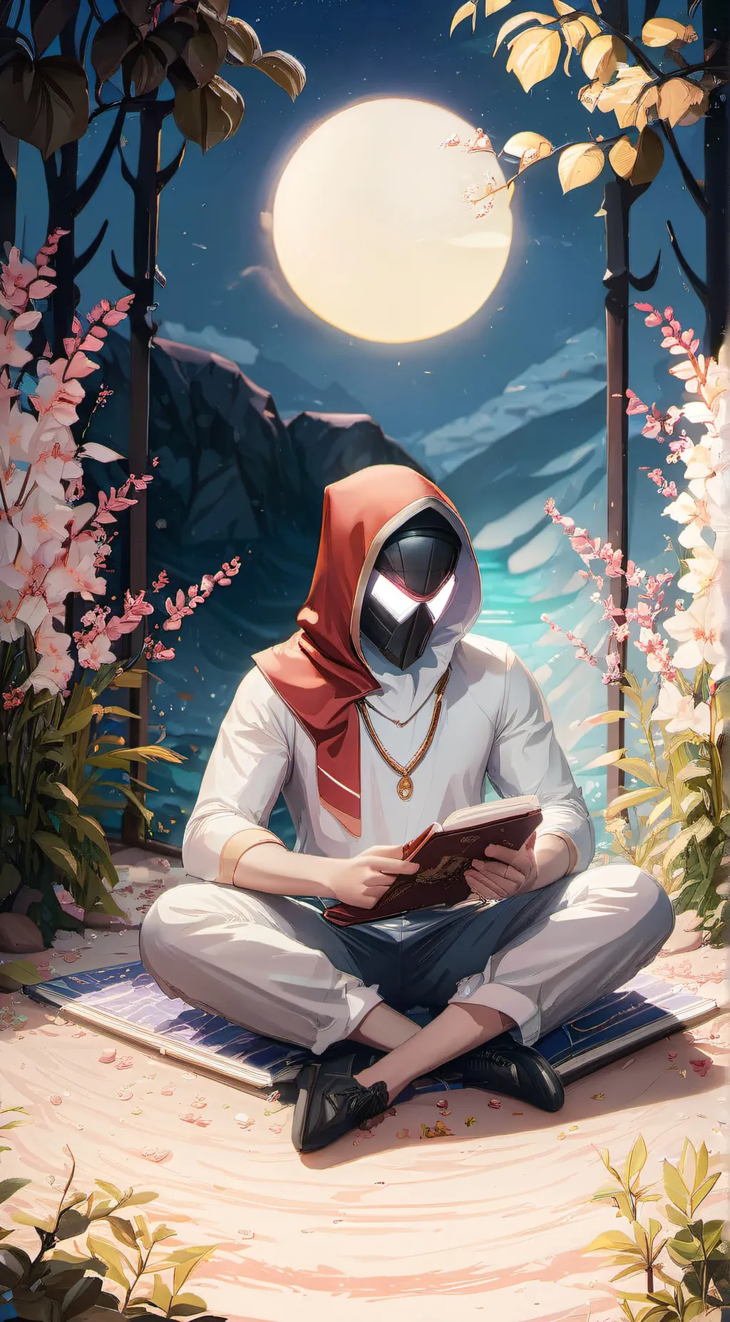 ai character: Luna background