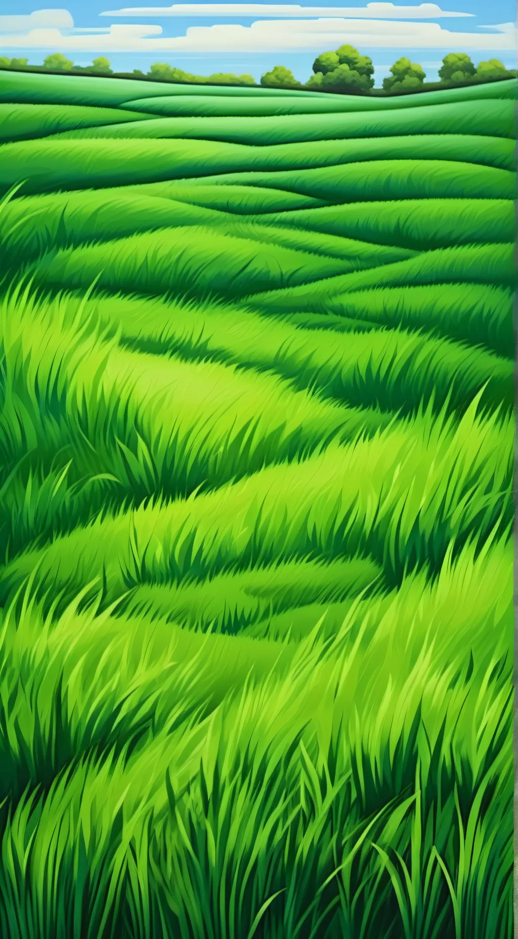 ai character: Go touch grass background