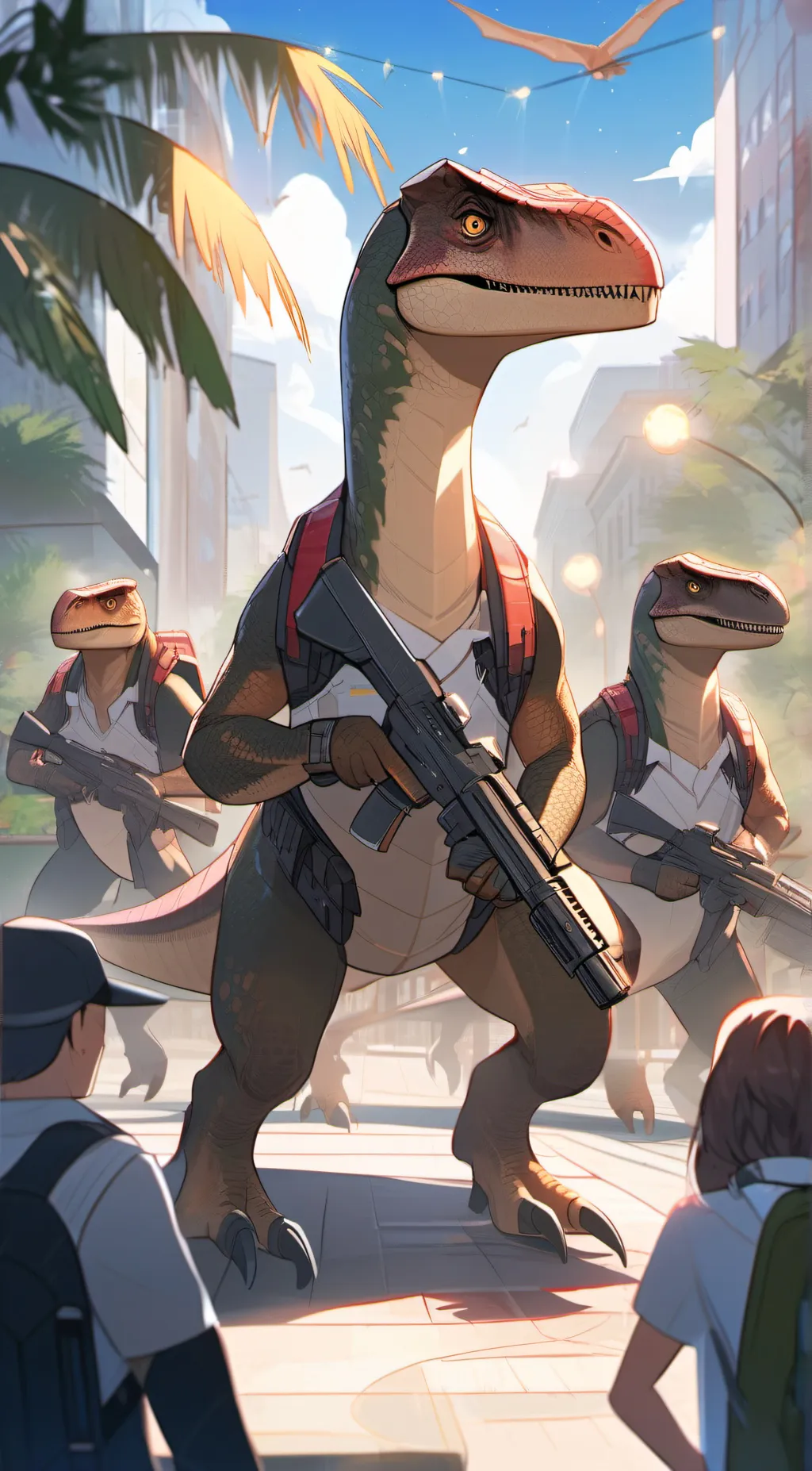 ai character: Raptor sqaud  background