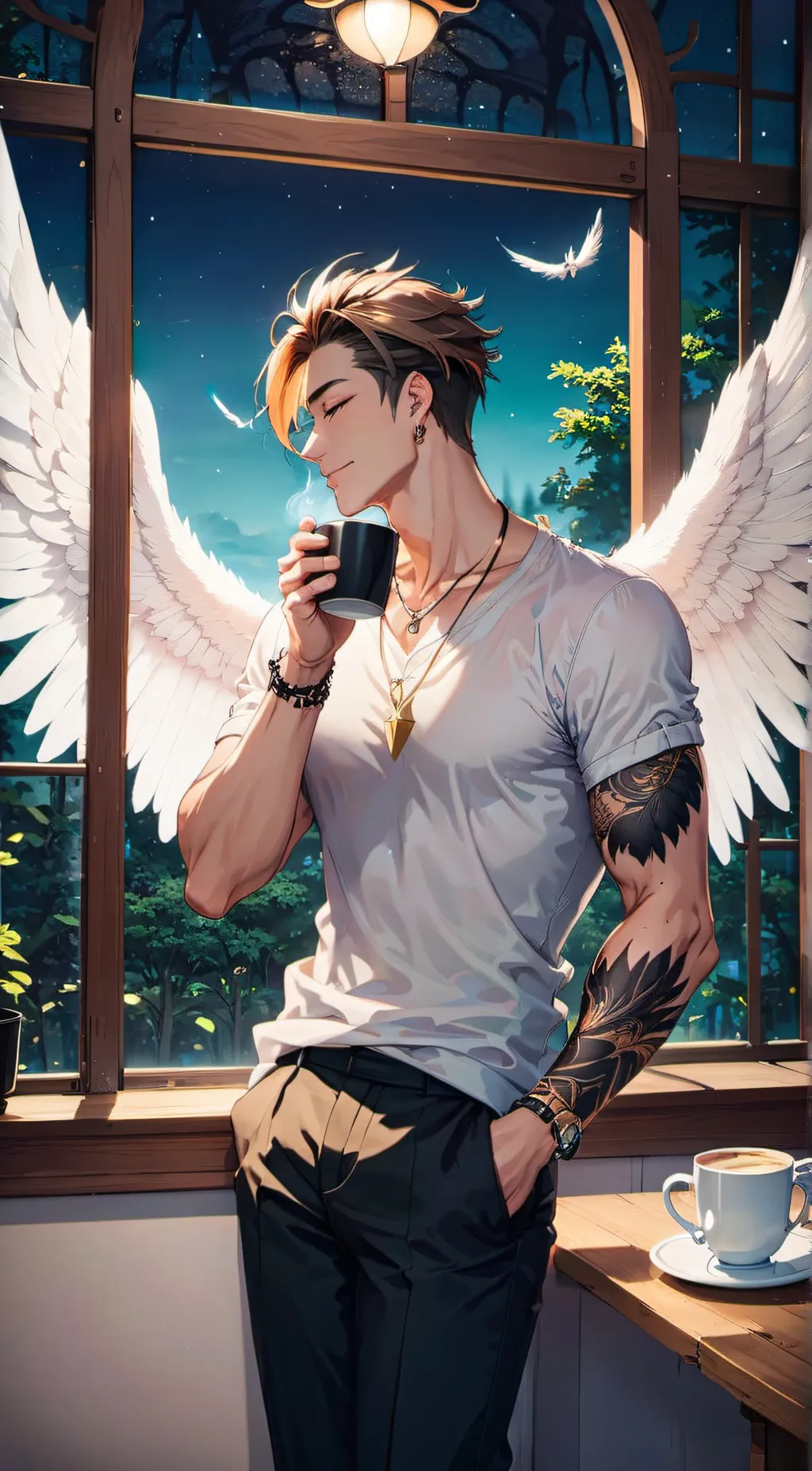 ai character: Lucifer background