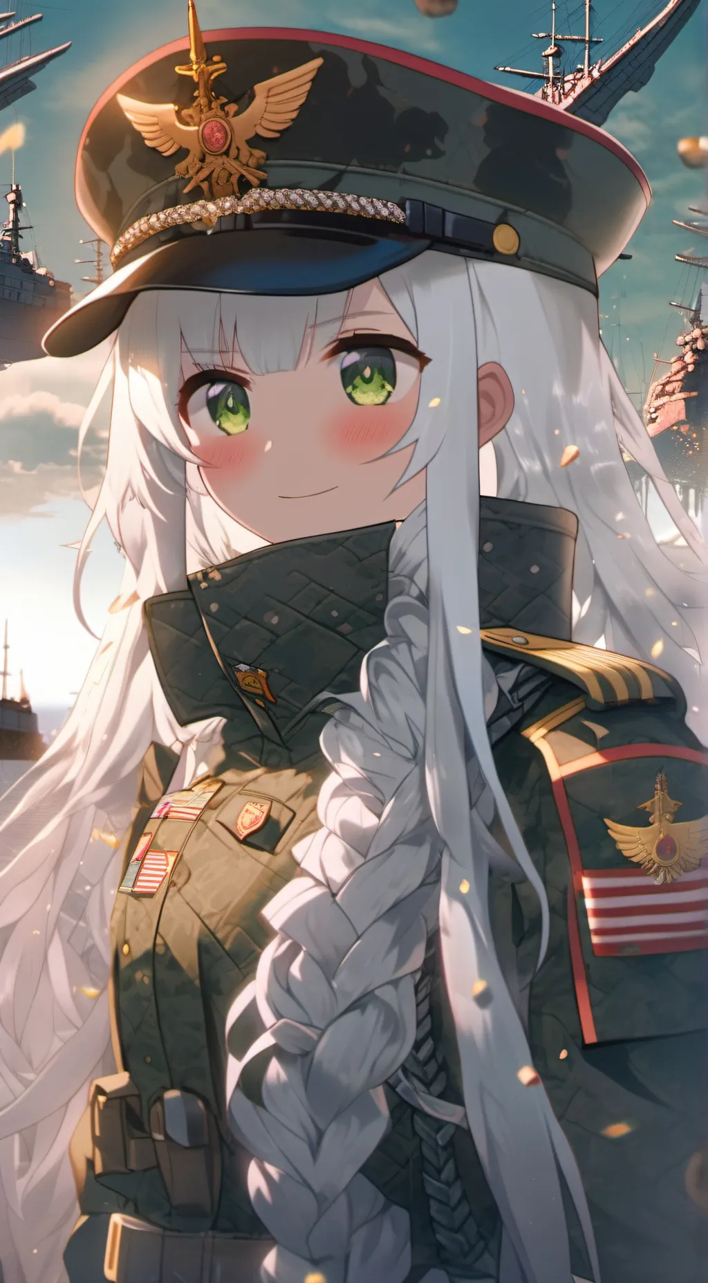 ai character: Sgt. Fiona  background