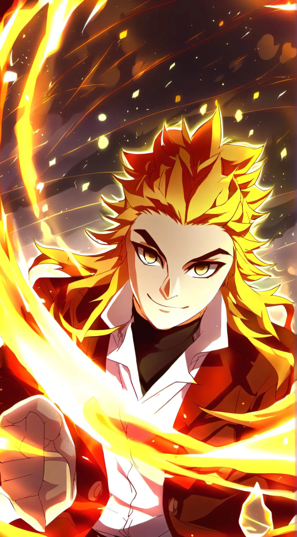 ai character: Rengoku background