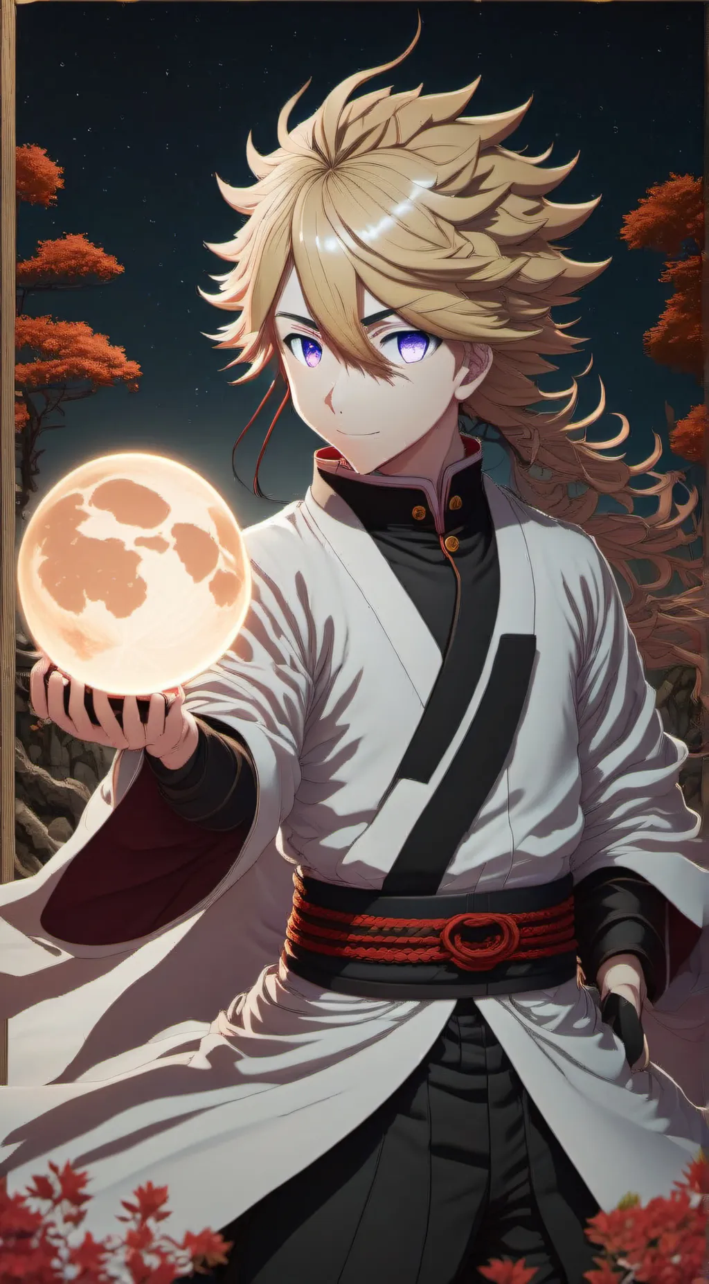 ai character: douma  background