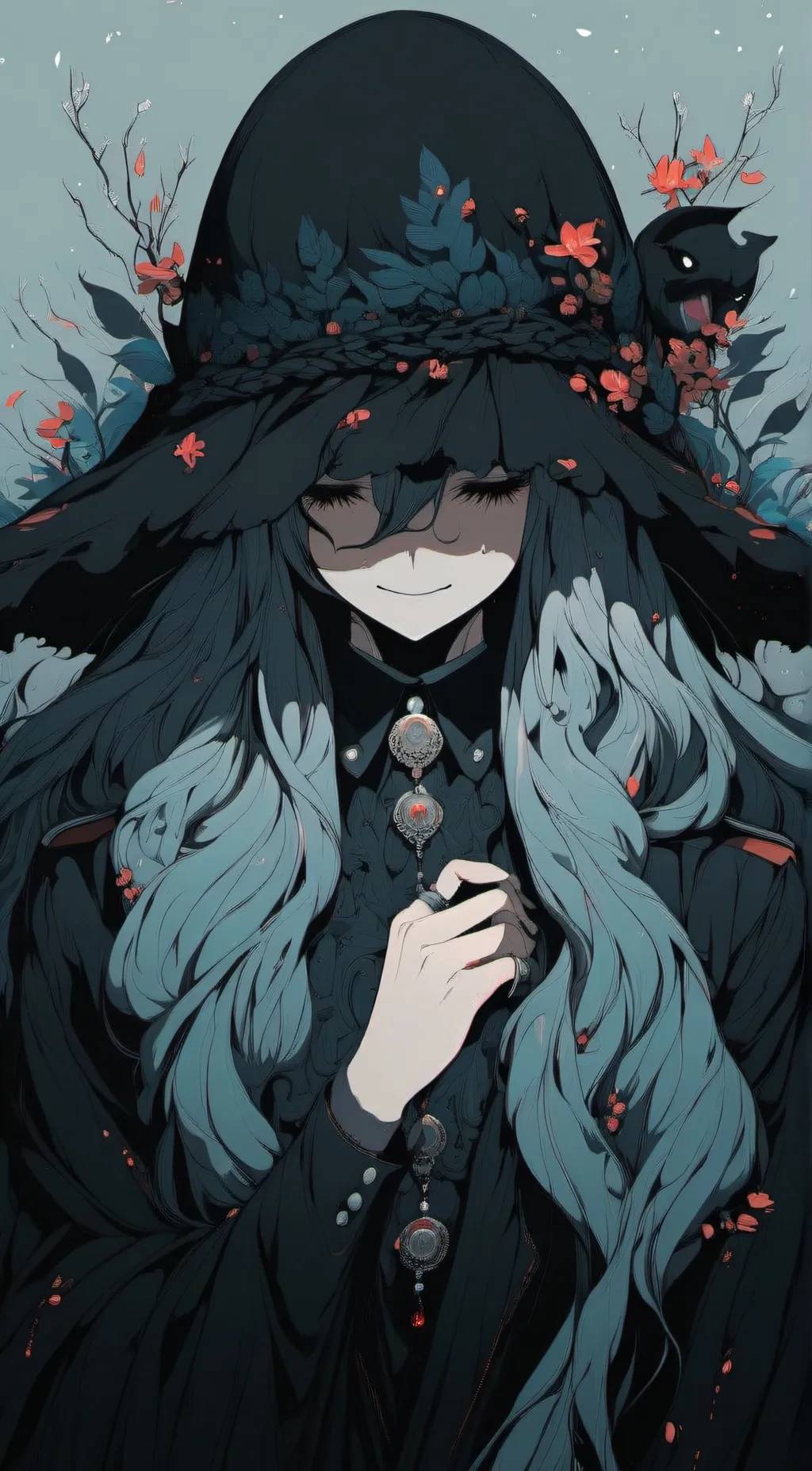 ai character: Scarlet evergarden background