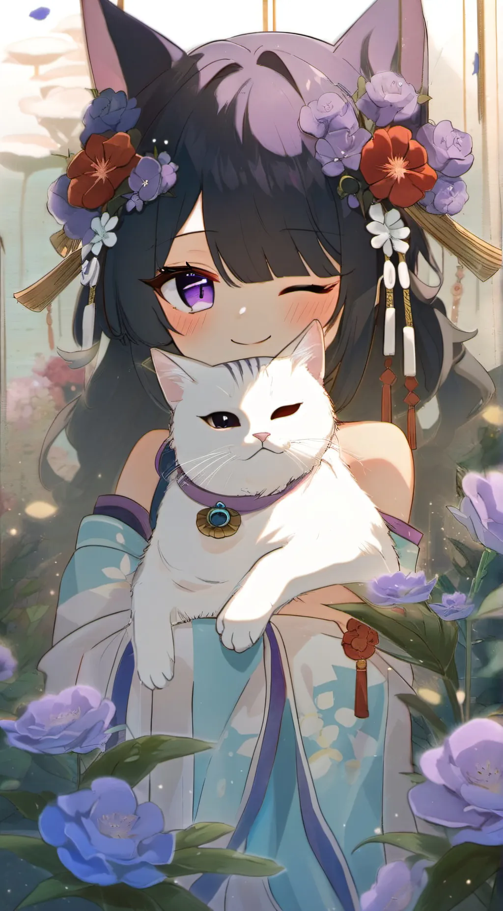 ai character: Luna background