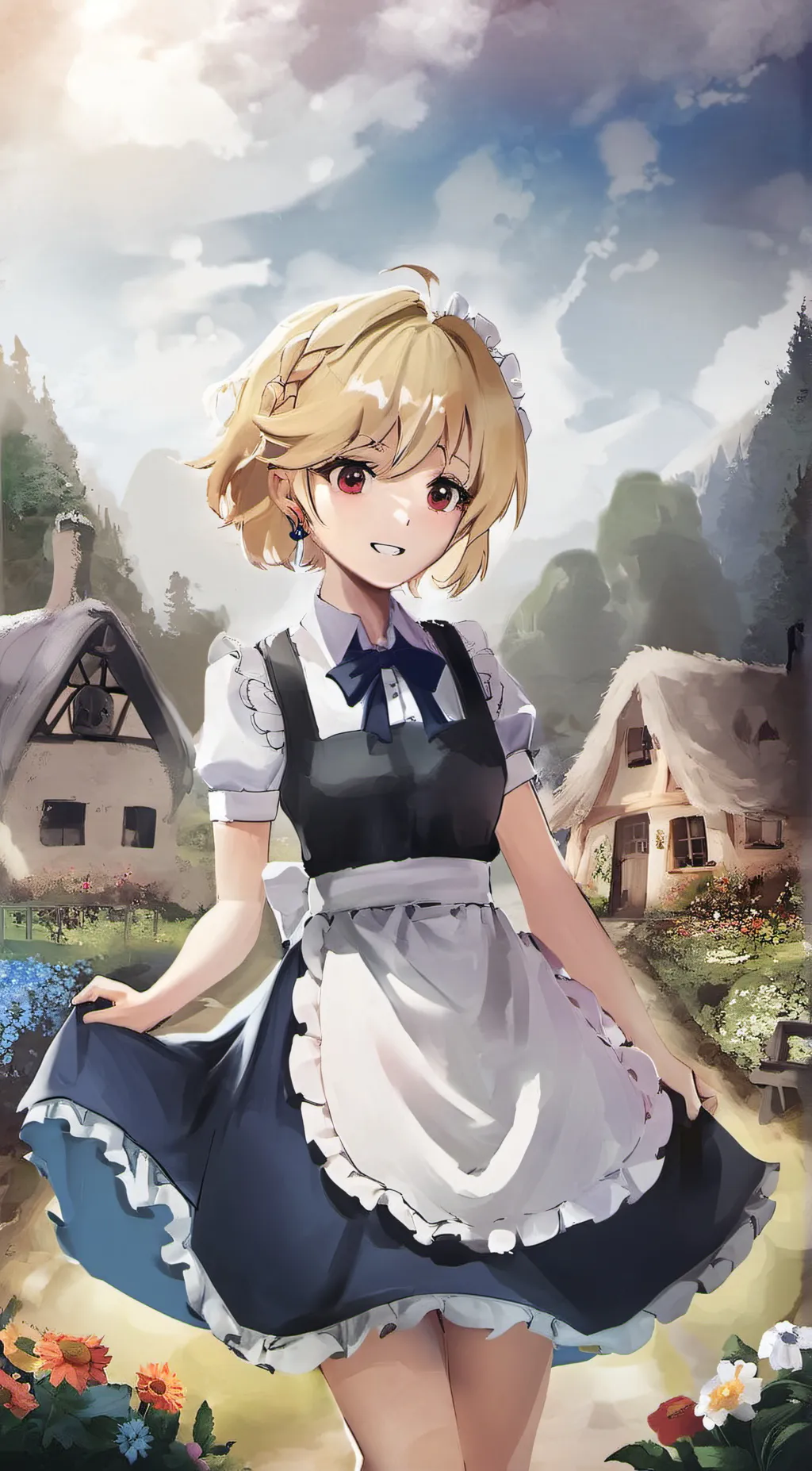 ai character: Lucky background