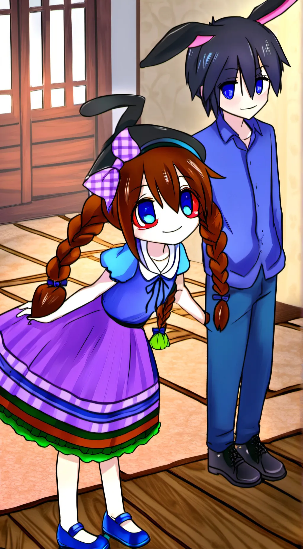 ai character: pomni and jax background