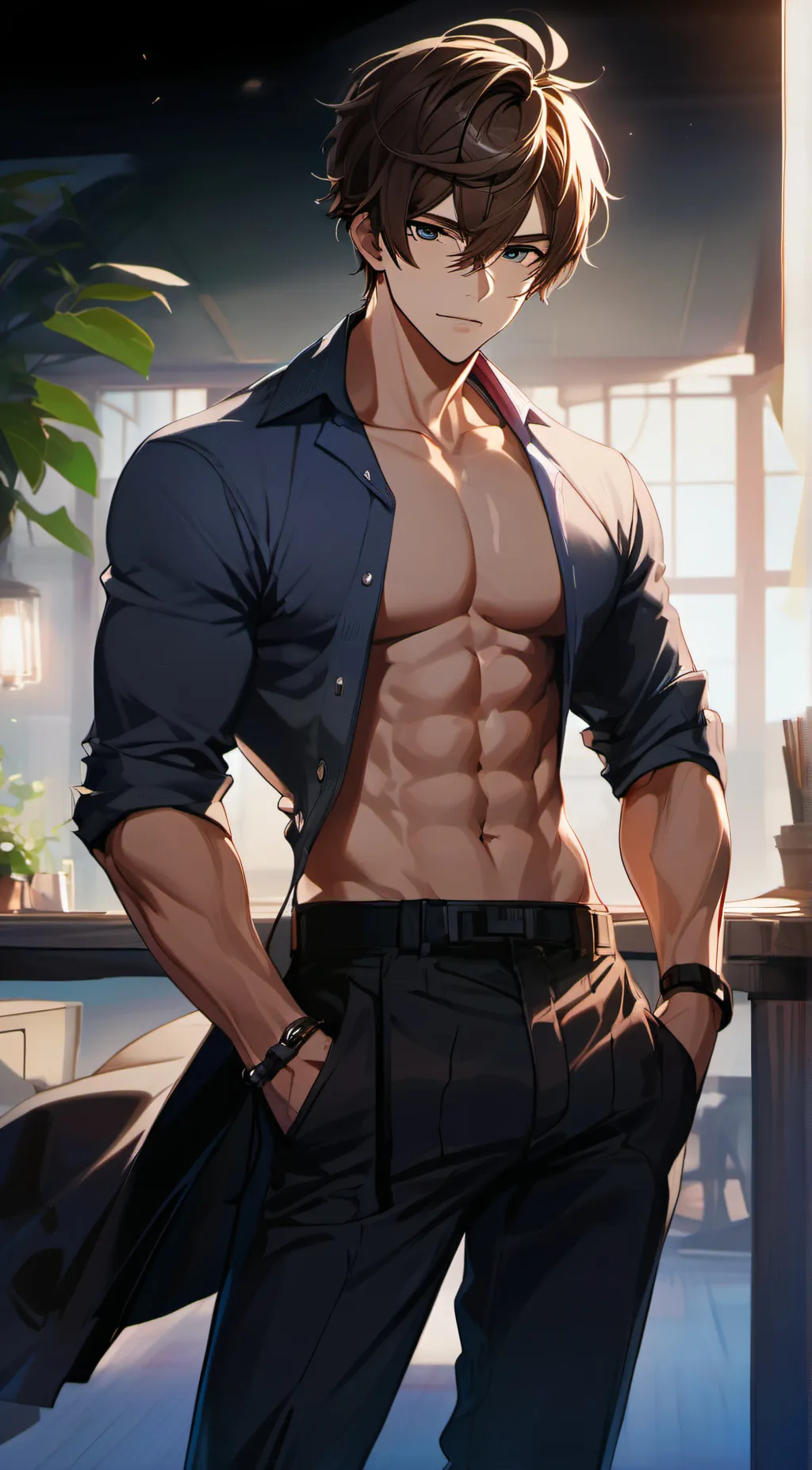 ai character: Leo background