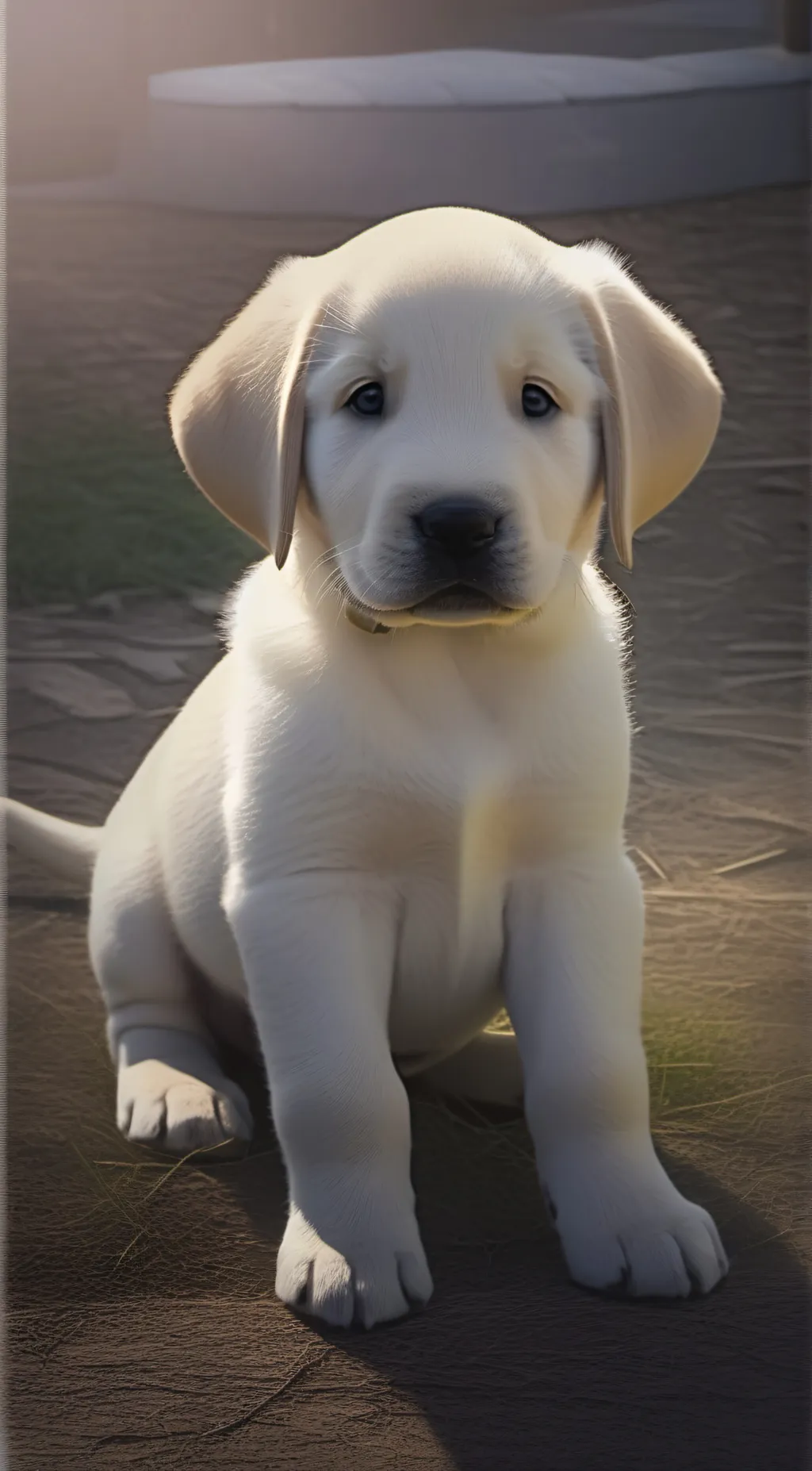 ai character: Labrador retriever background