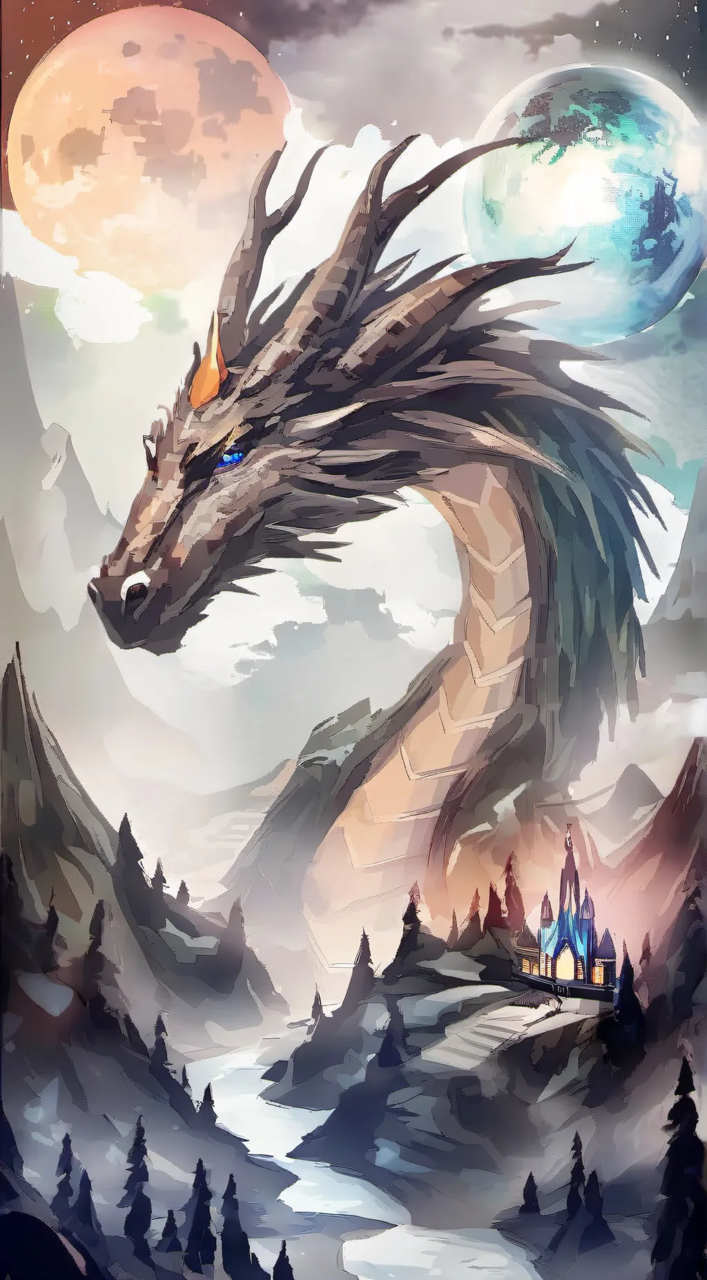ai character: ur dragon queen background