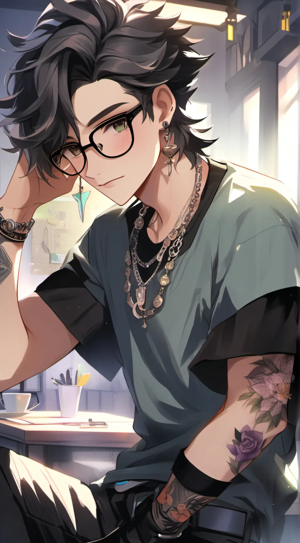 ai character: Rome background