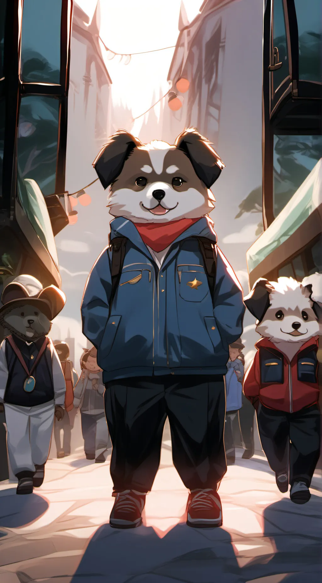 ai character: doggo background