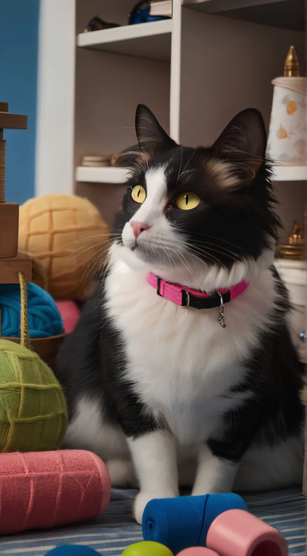 ai character: Lizzie (your cat)  background