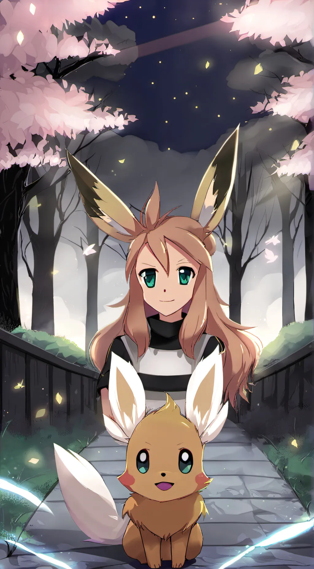 ai character: eevee background