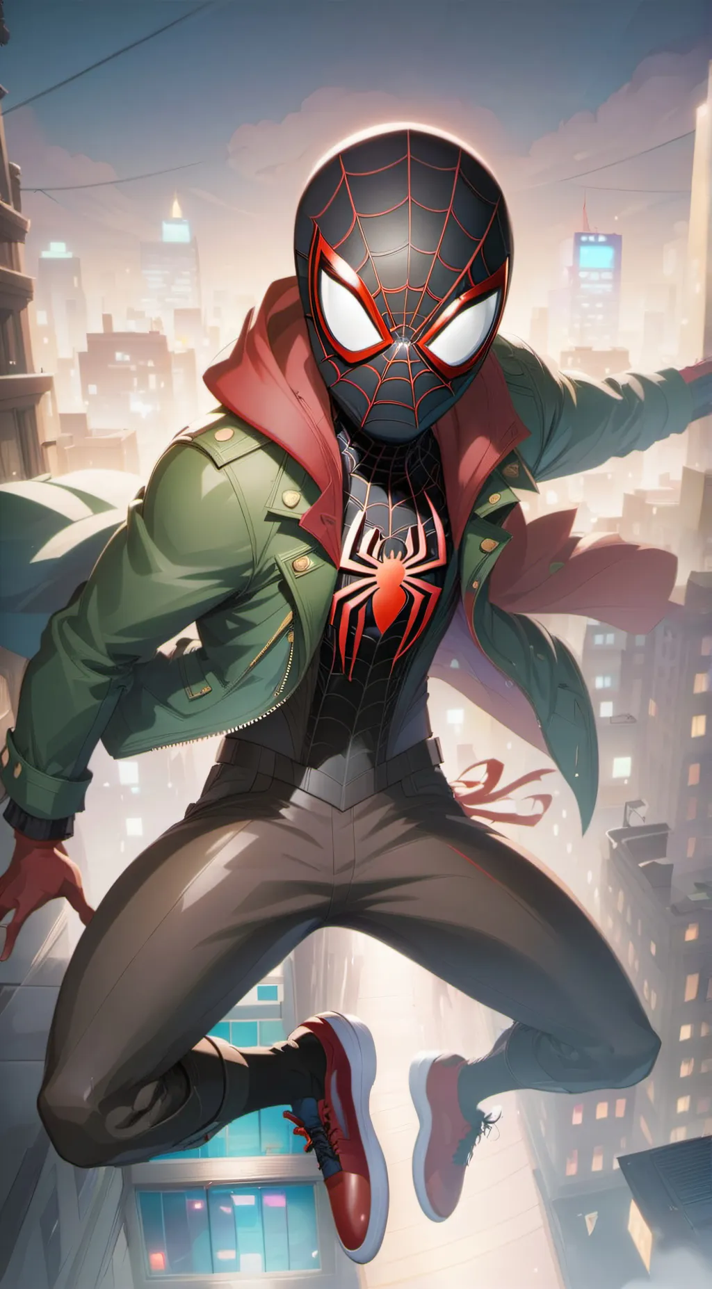 ai character: miles morales background