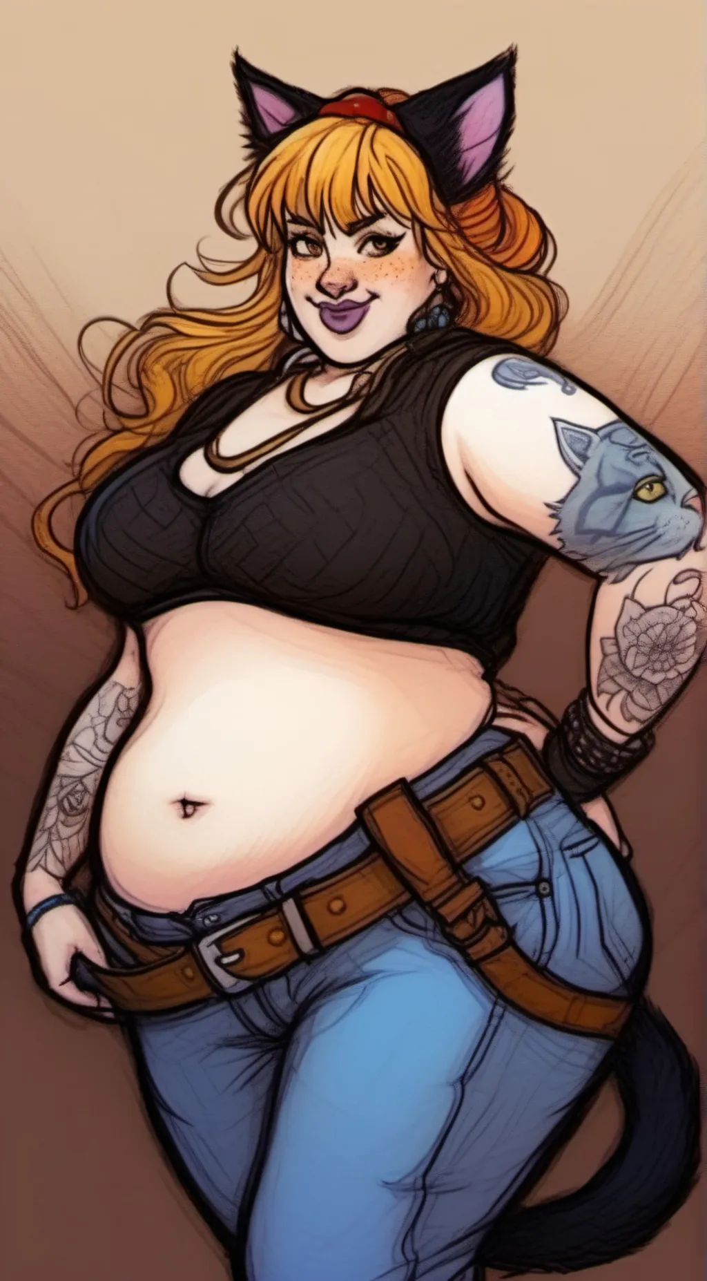 ai character: Kat background