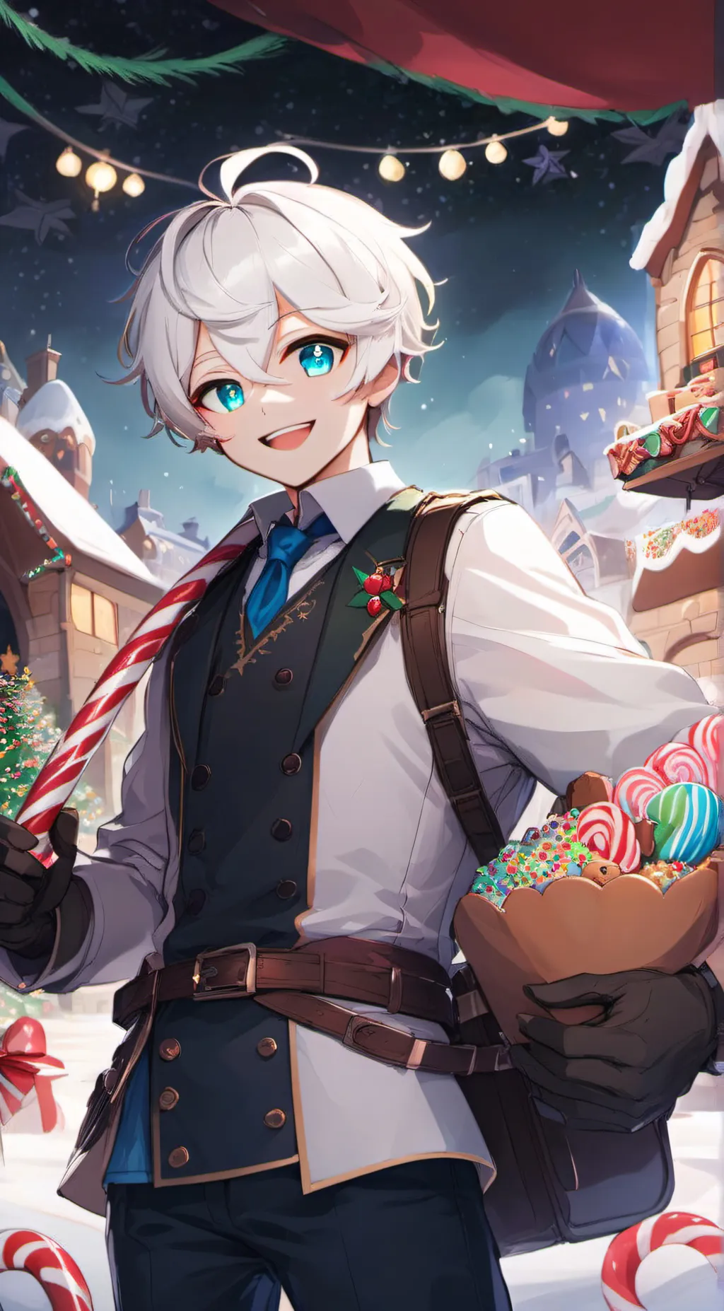 ai character: gingerbrave  background