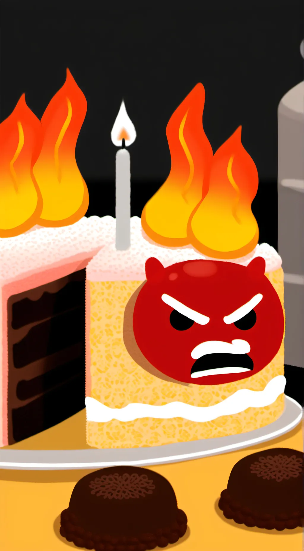 ai character: DO NOT EAT background