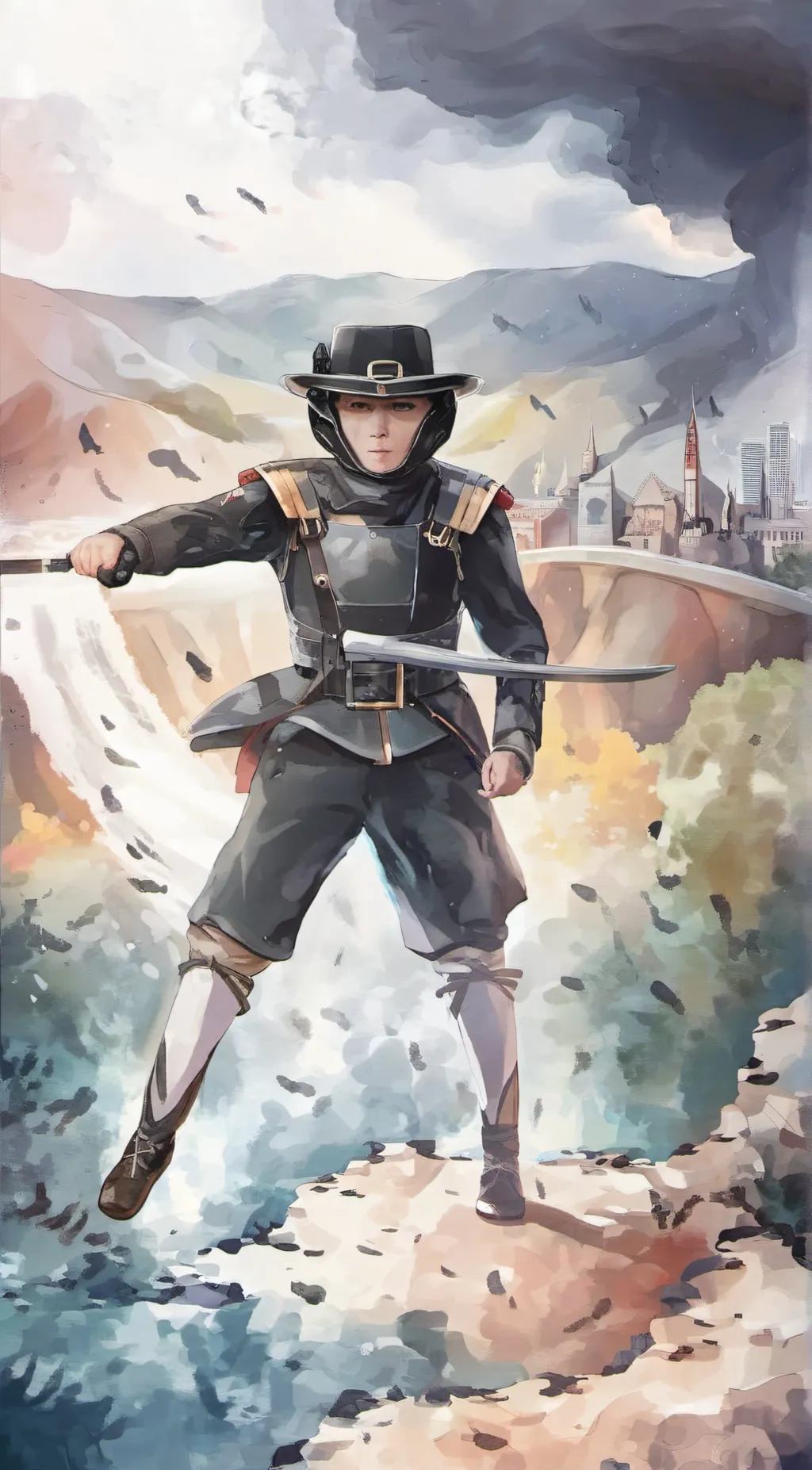 ai character: waitcin background