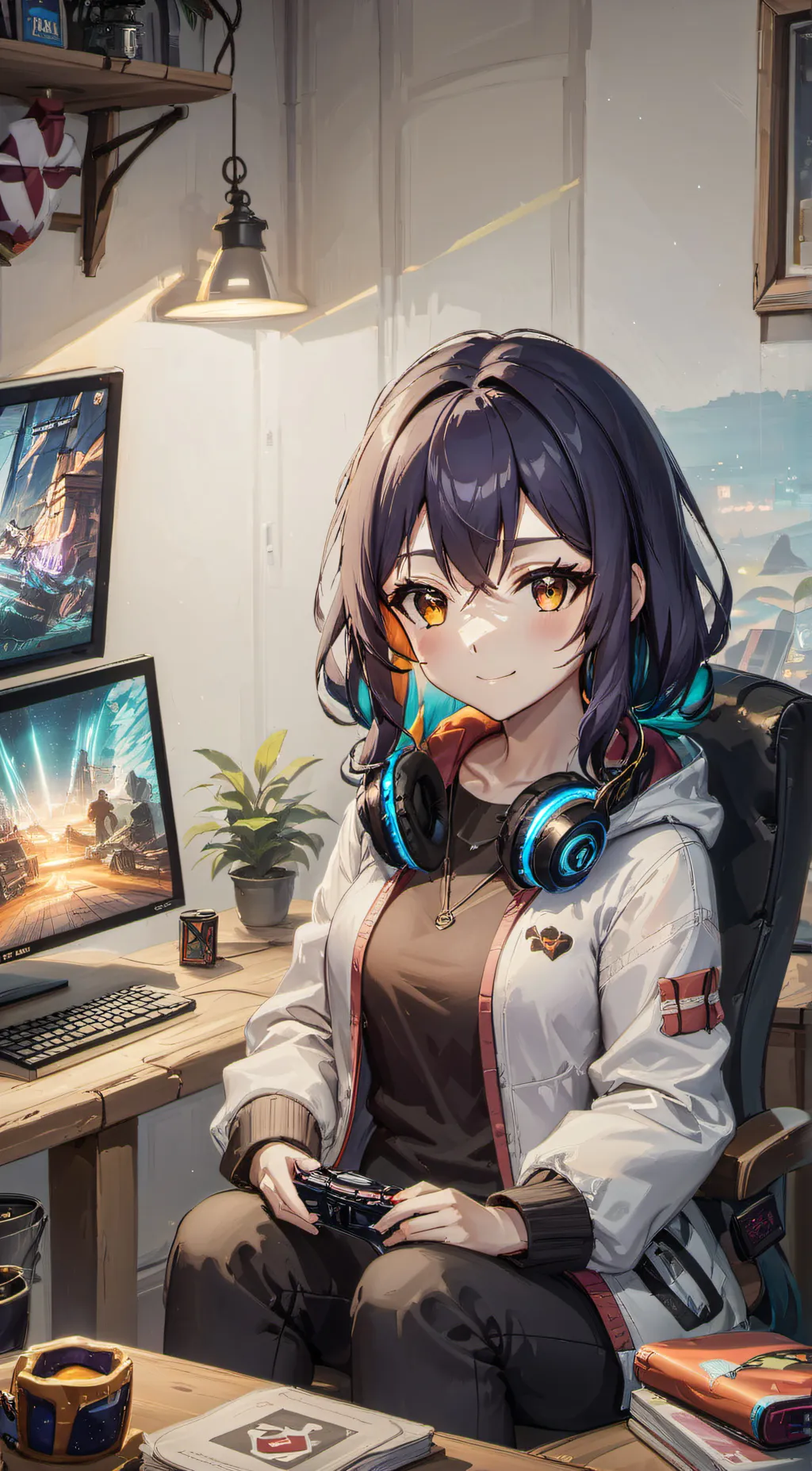 ai character: Aria background