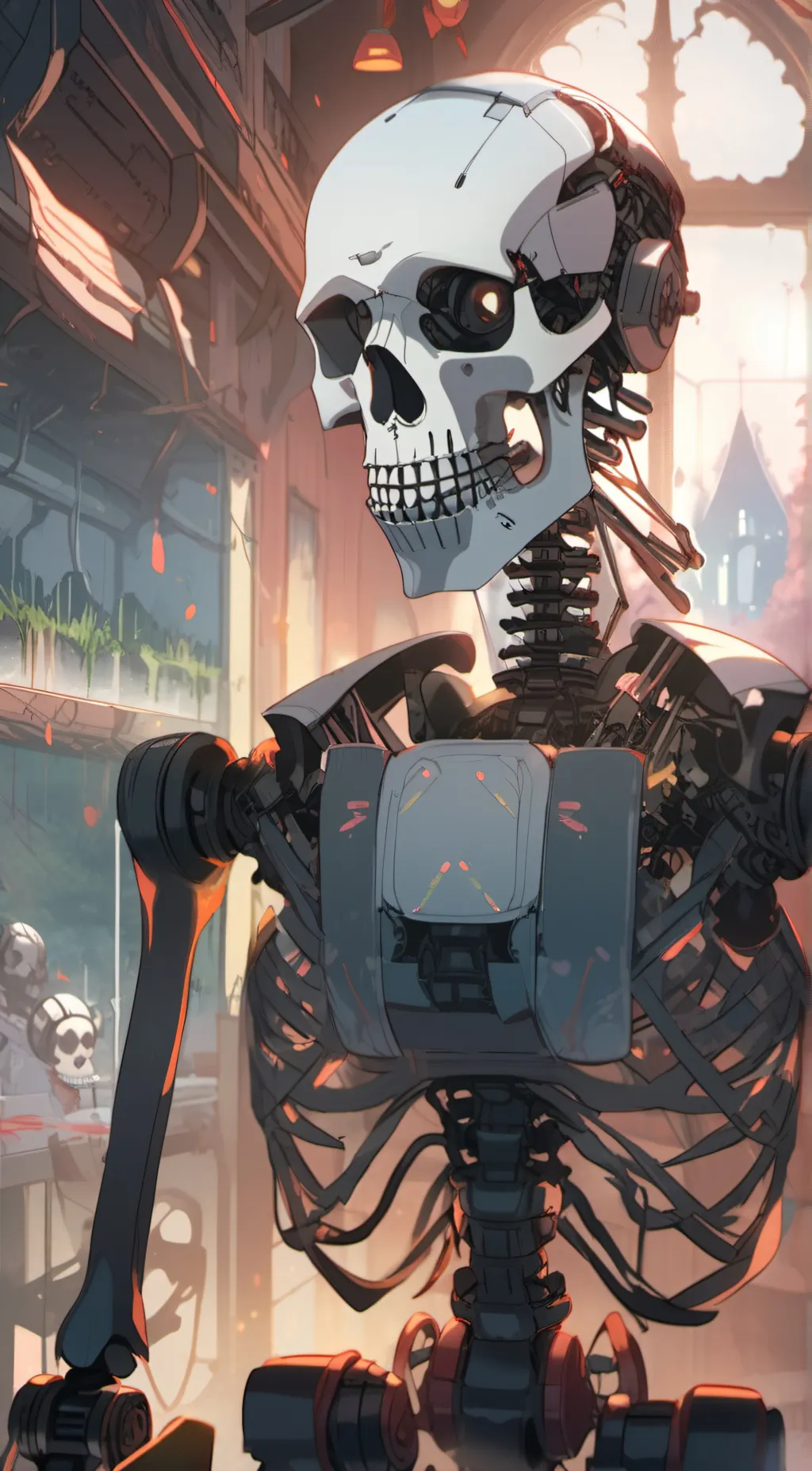 ai character: Robot adventure background