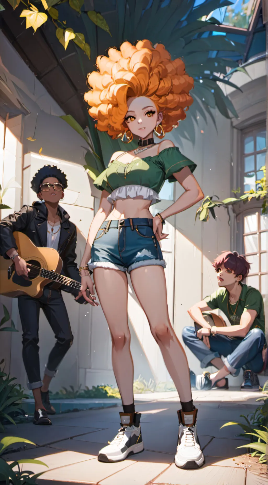 ai character: ice spice  background