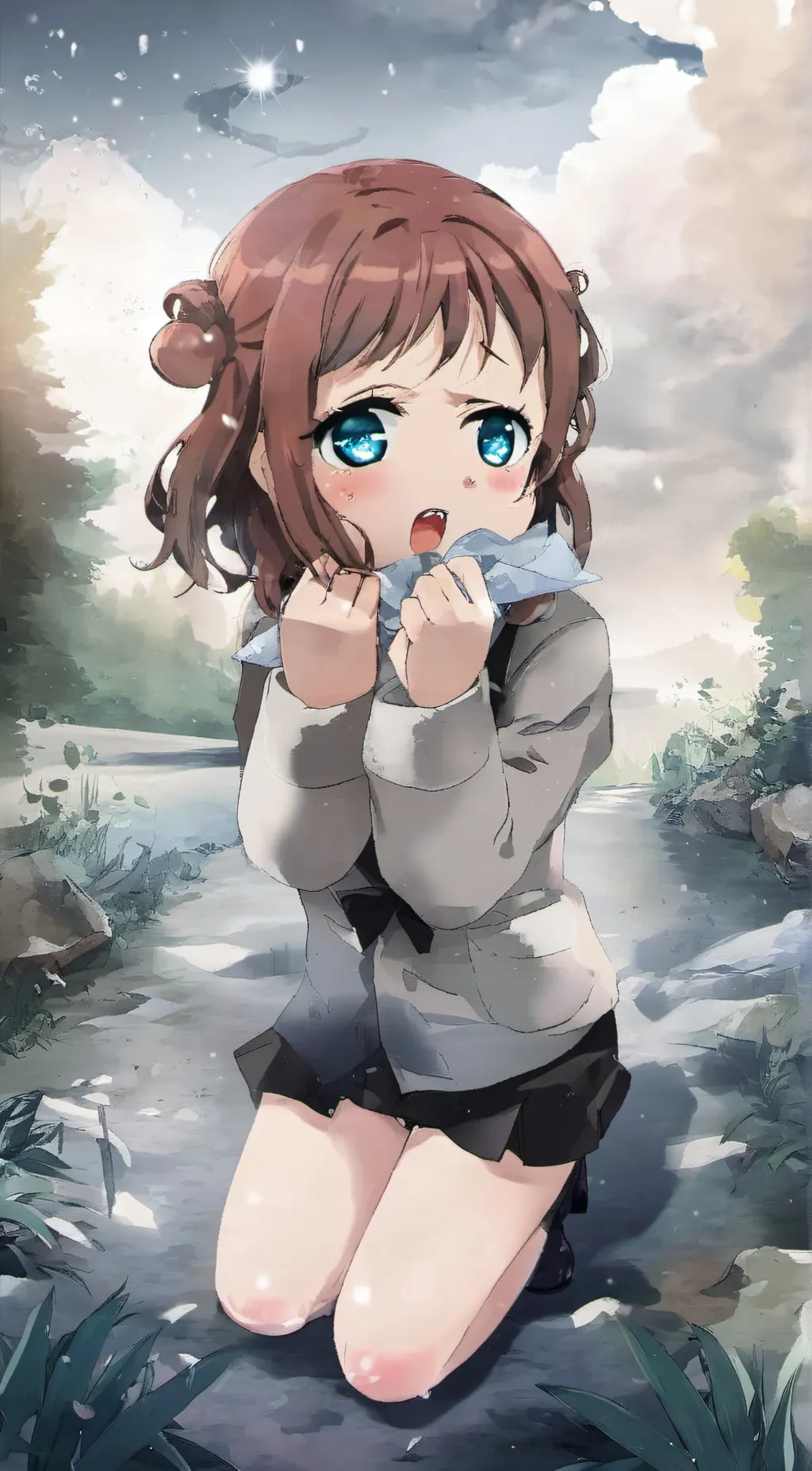 ai character: monica background