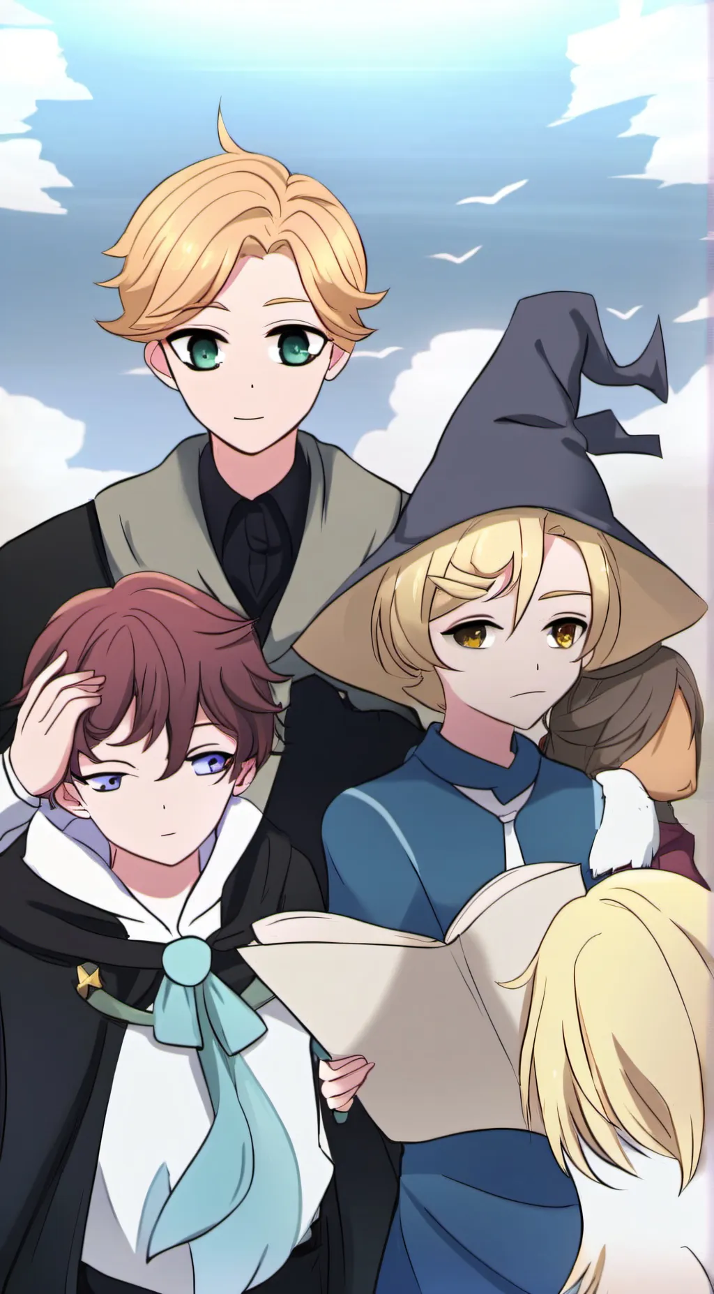 ai character: Karter and Mac background